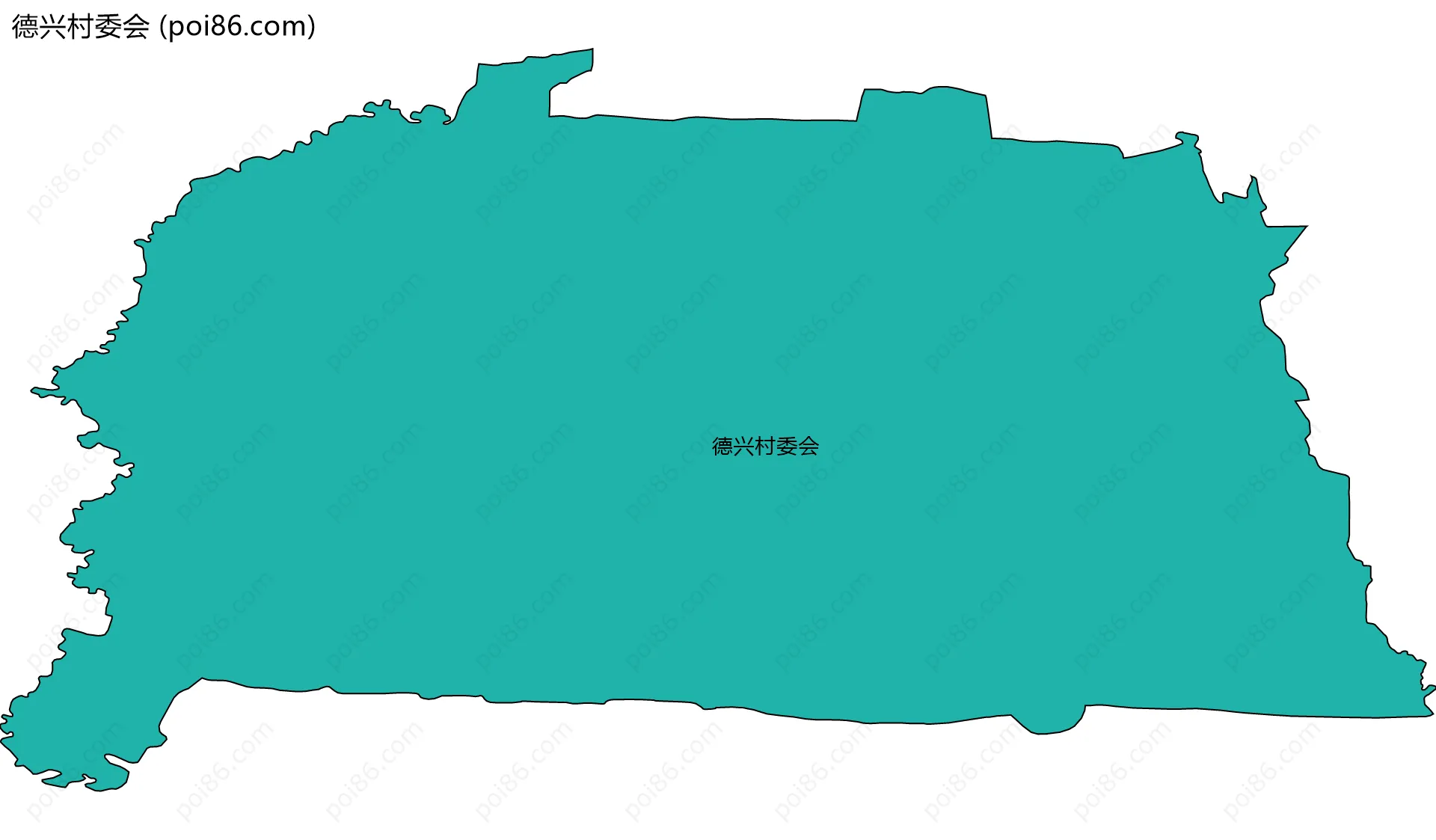 德兴村委会边界地图