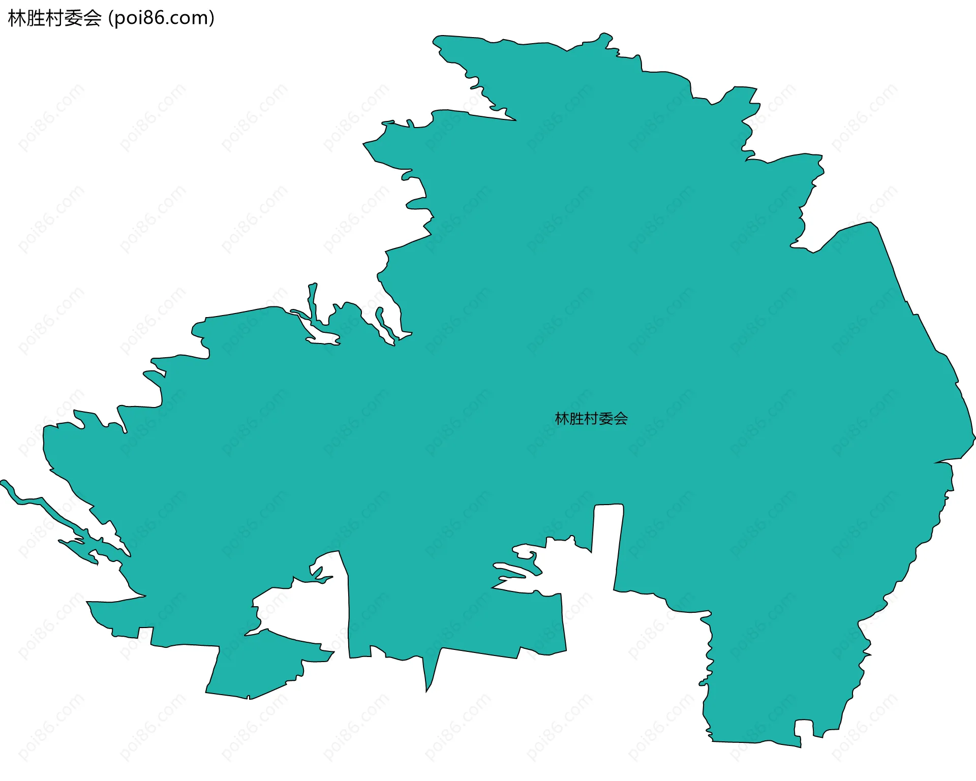 林胜村委会边界地图