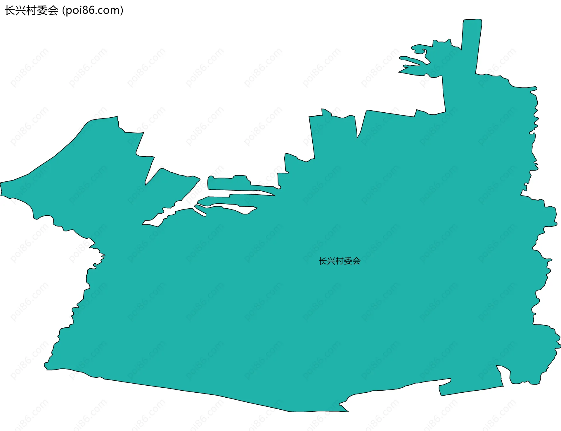 长兴村委会边界地图