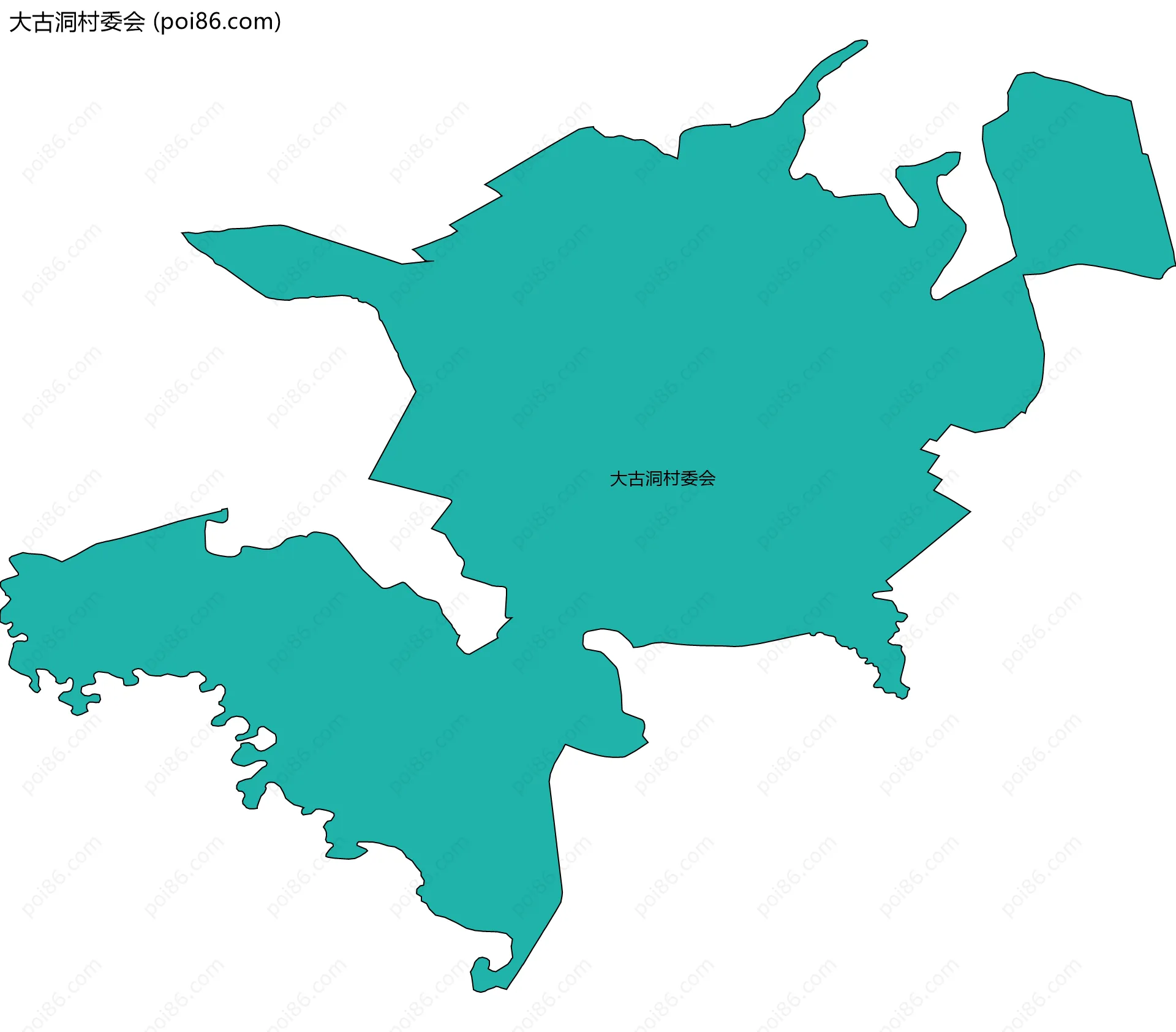 大古洞村委会边界地图