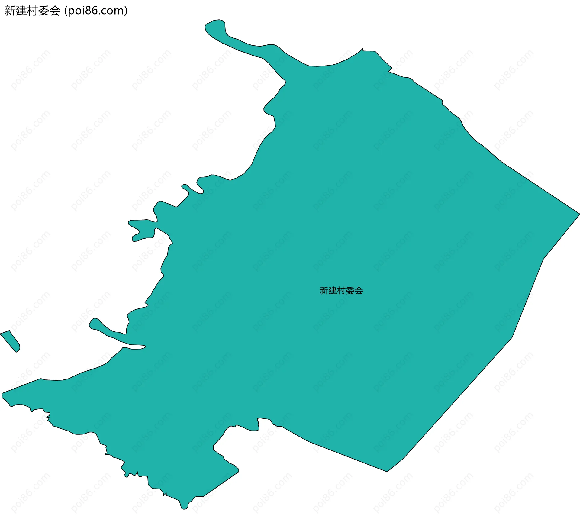 新建村委会边界地图