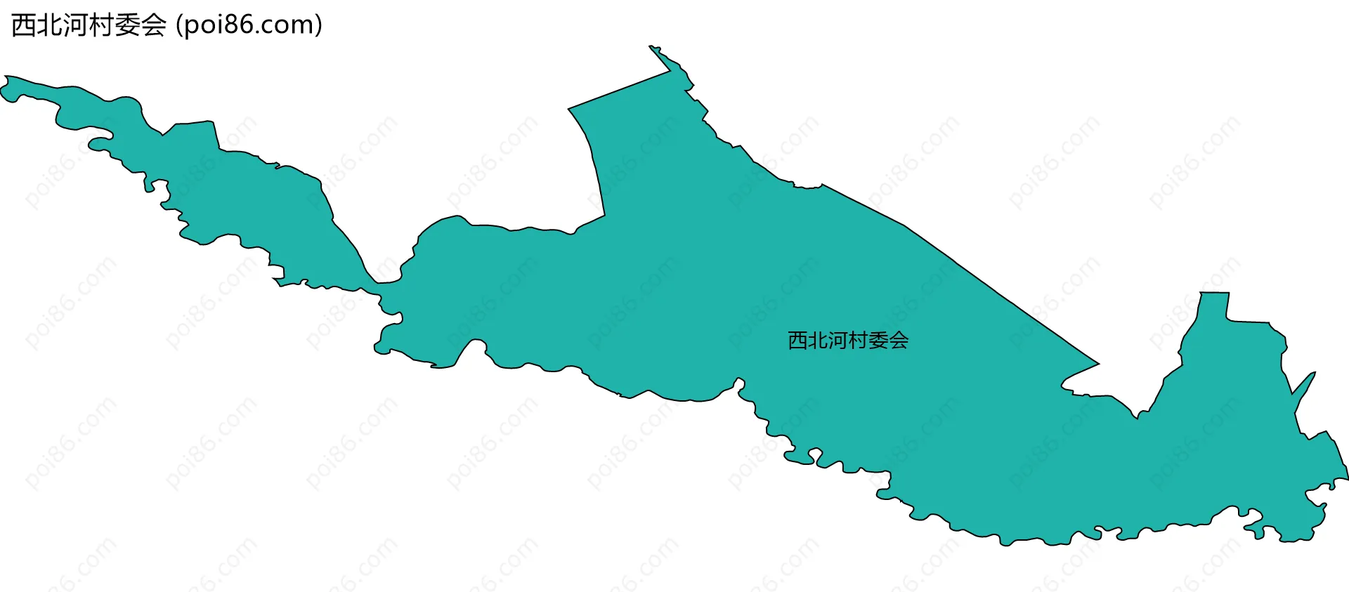 西北河村委会边界地图