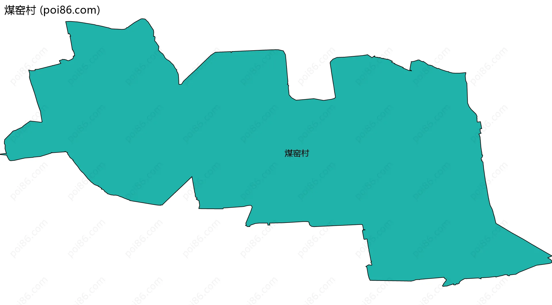 煤窑村边界地图