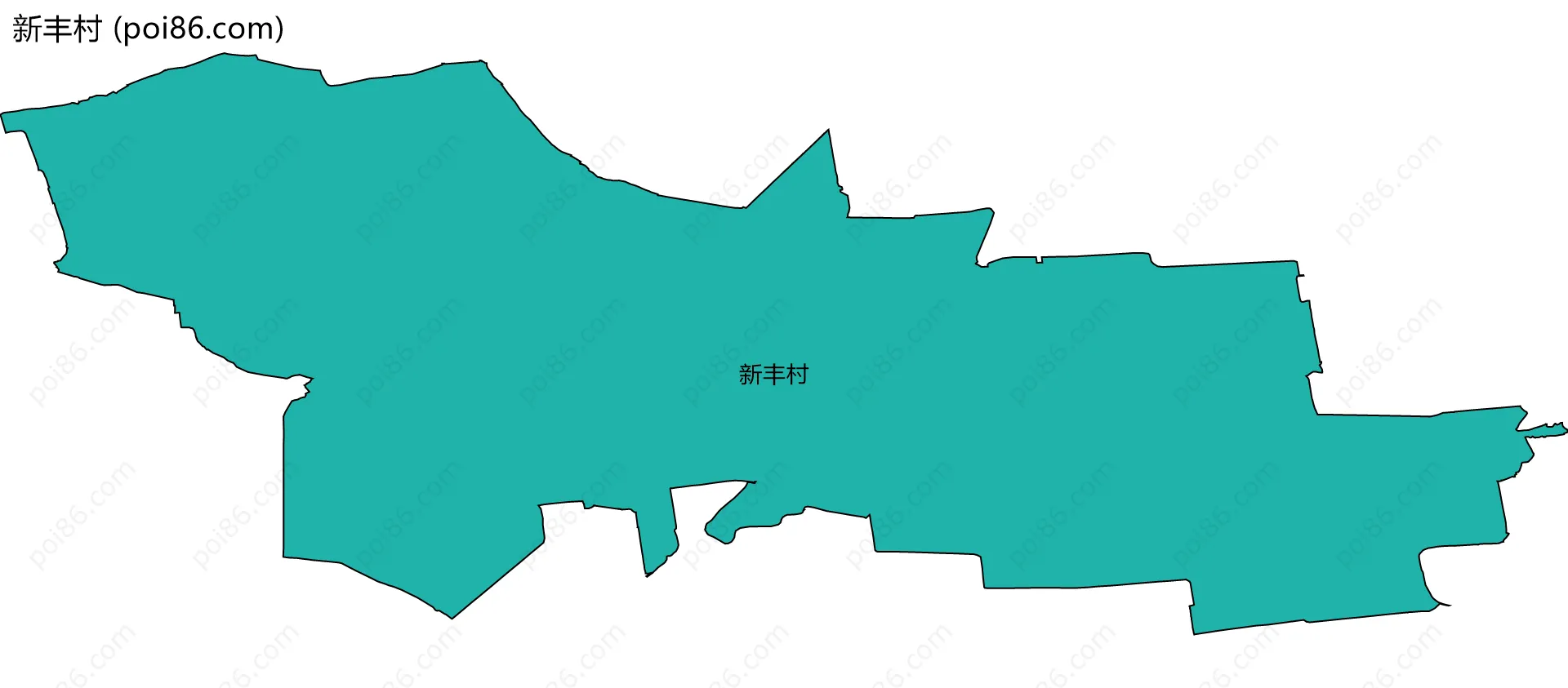 新丰村边界地图