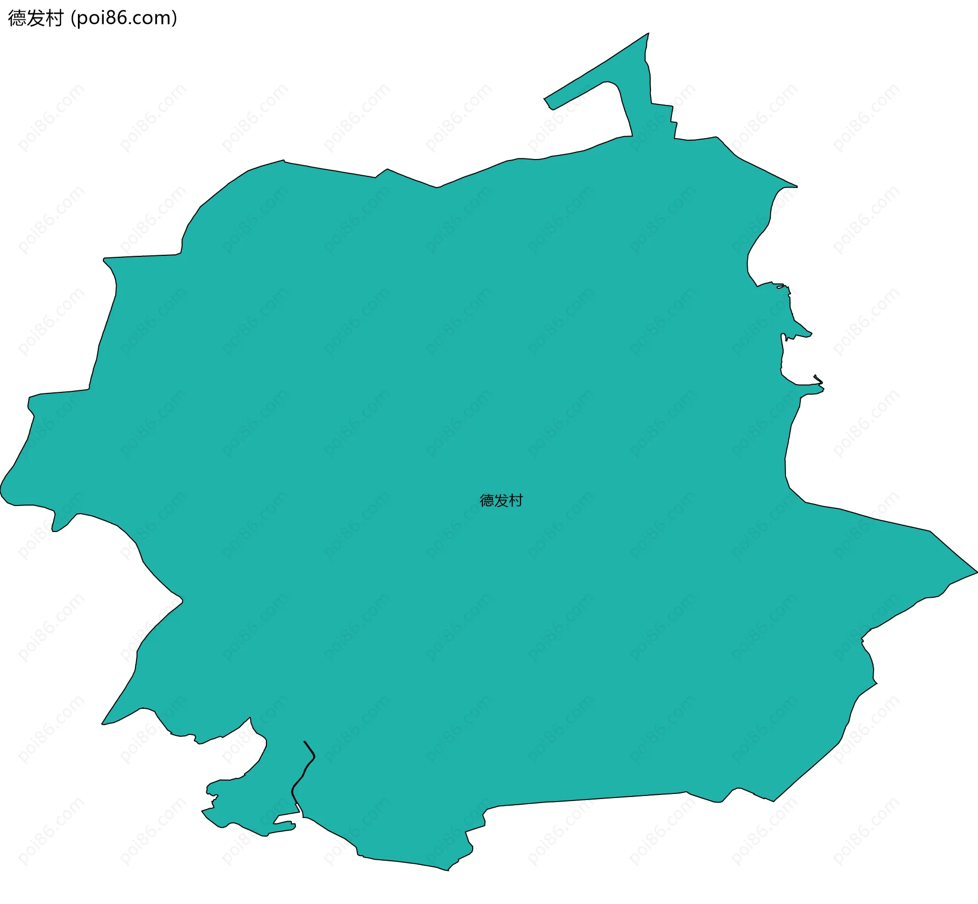 德发村边界地图