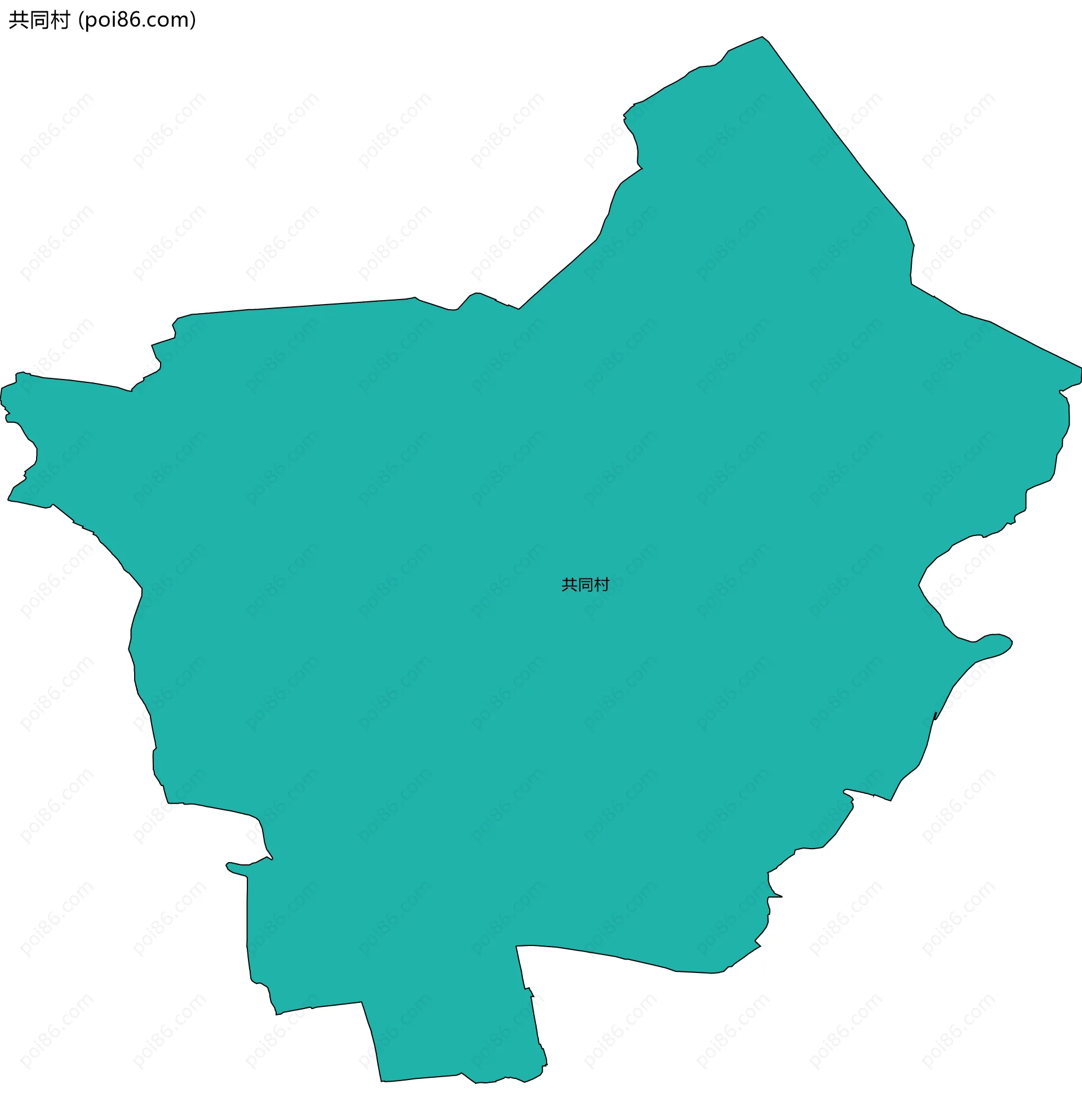 共同村边界地图