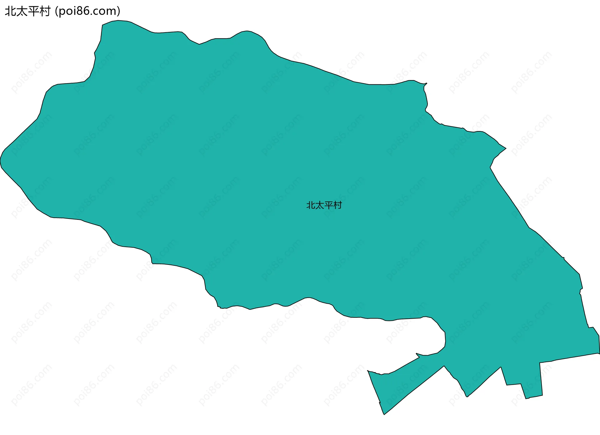 北太平村边界地图