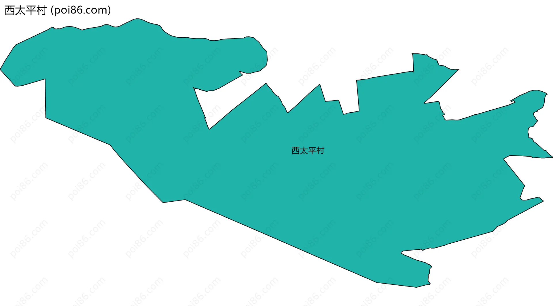 西太平村边界地图