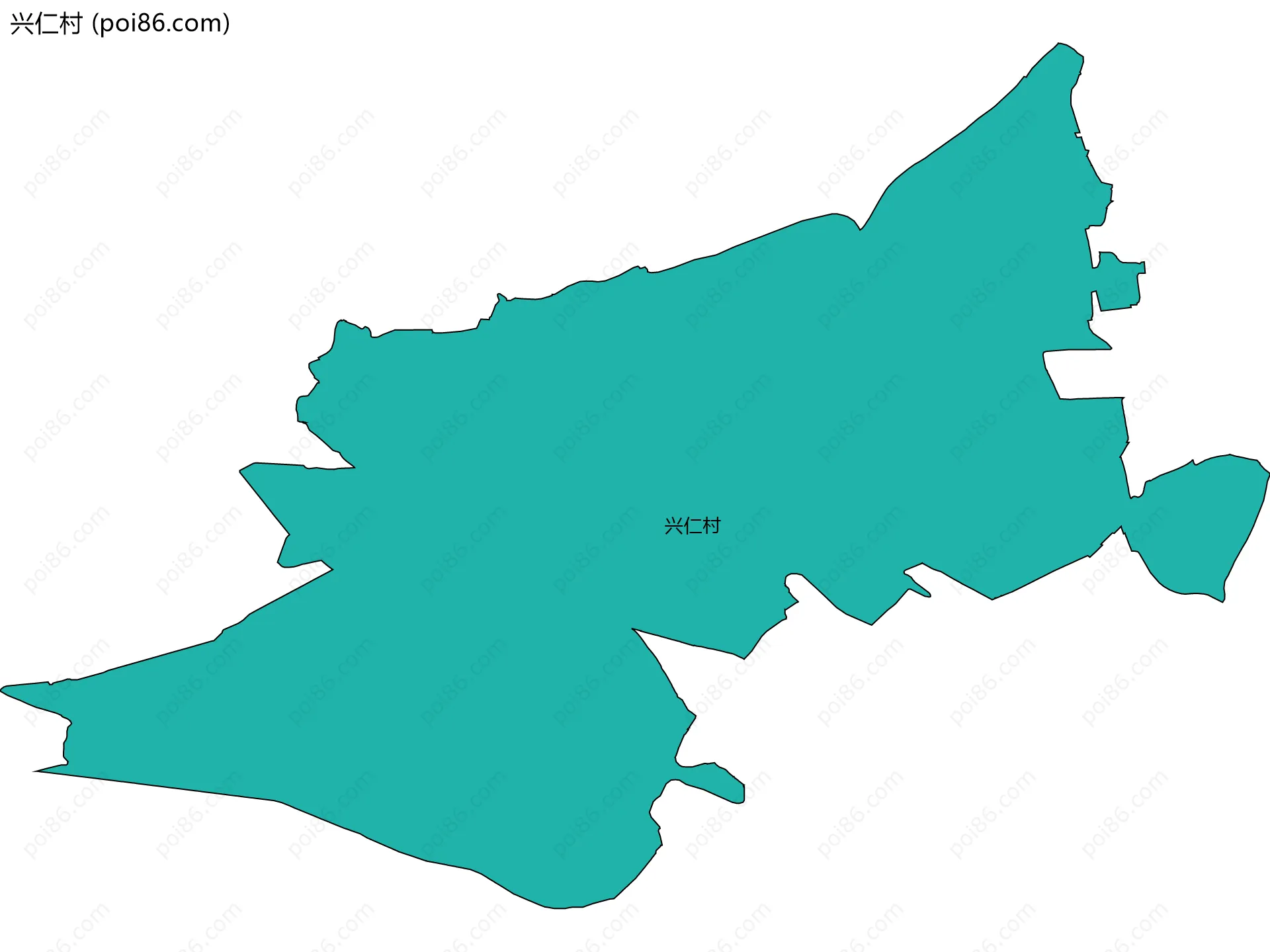 兴仁村边界地图