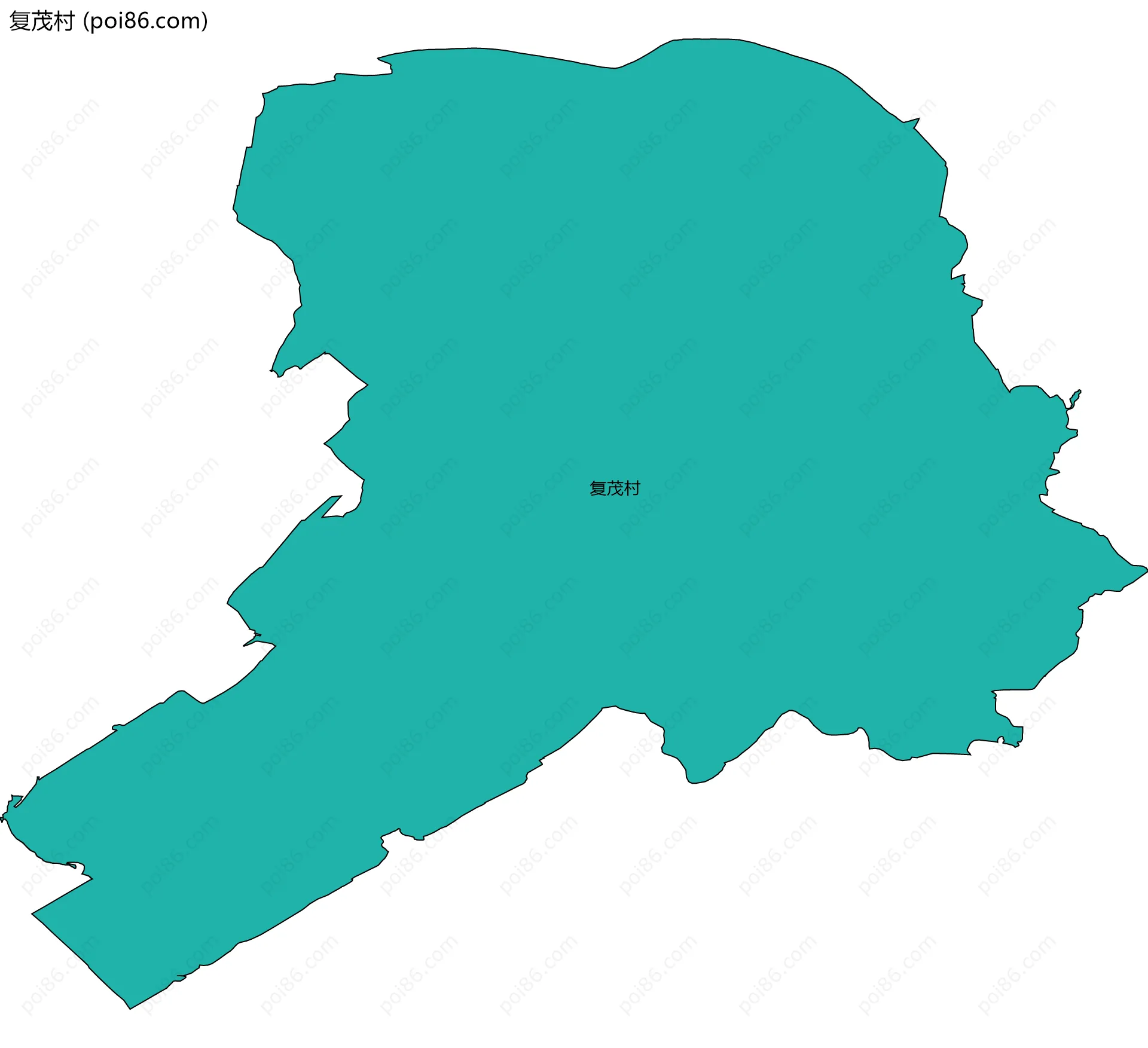复茂村边界地图