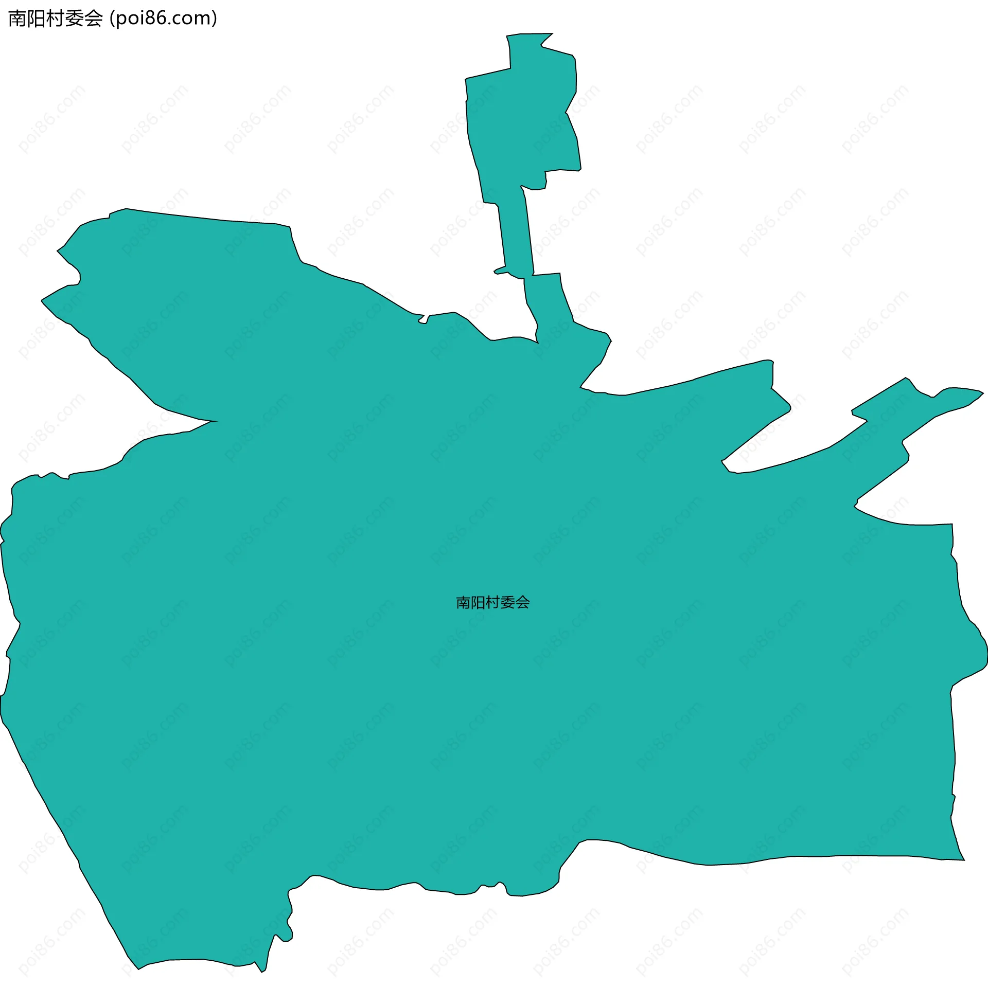 南阳村委会边界地图