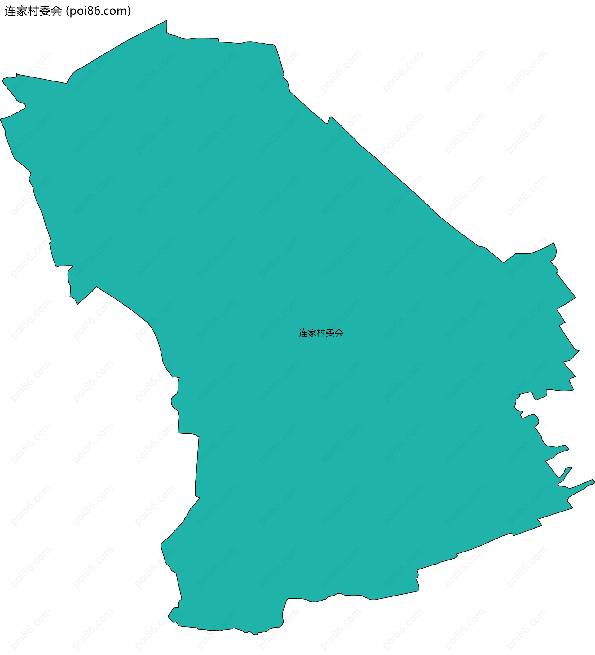 连家村委会边界地图