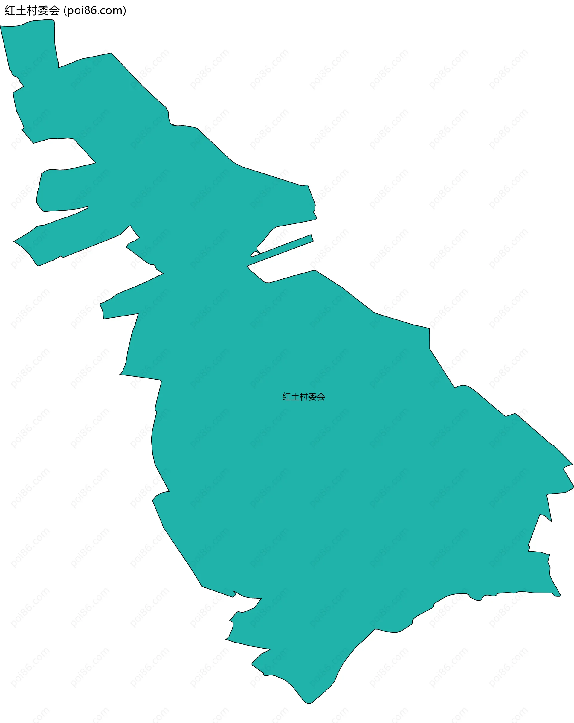 红土村委会边界地图