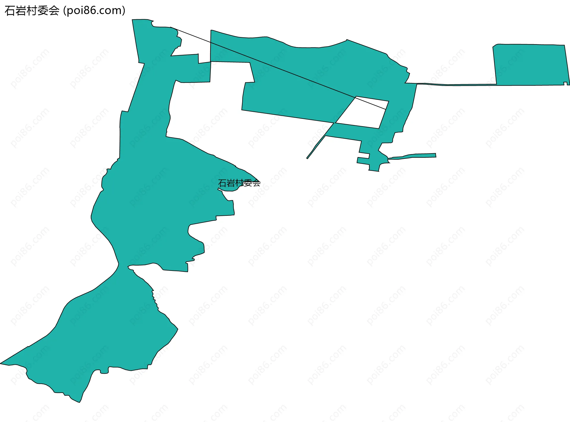 石岩村委会边界地图