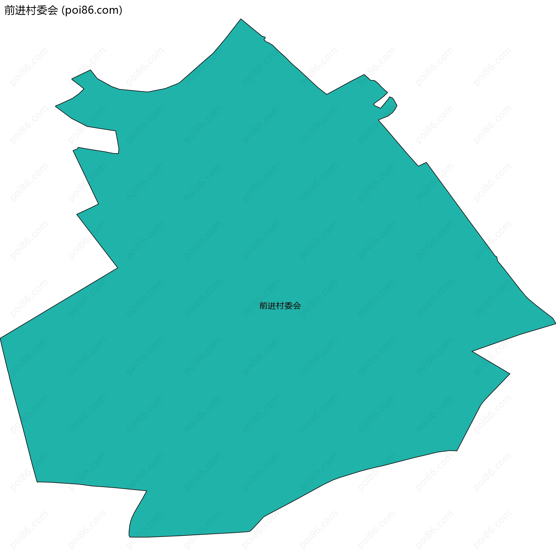 前进村委会边界地图
