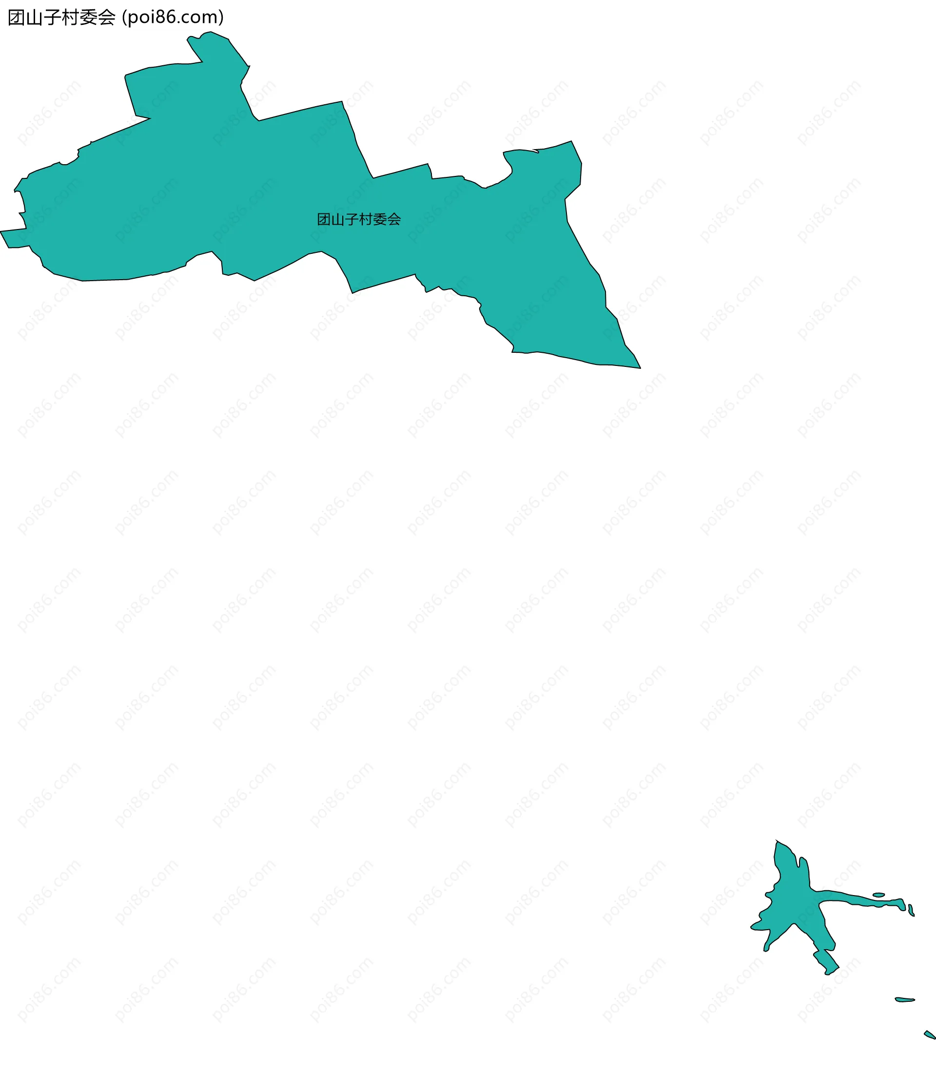 团山子村委会边界地图