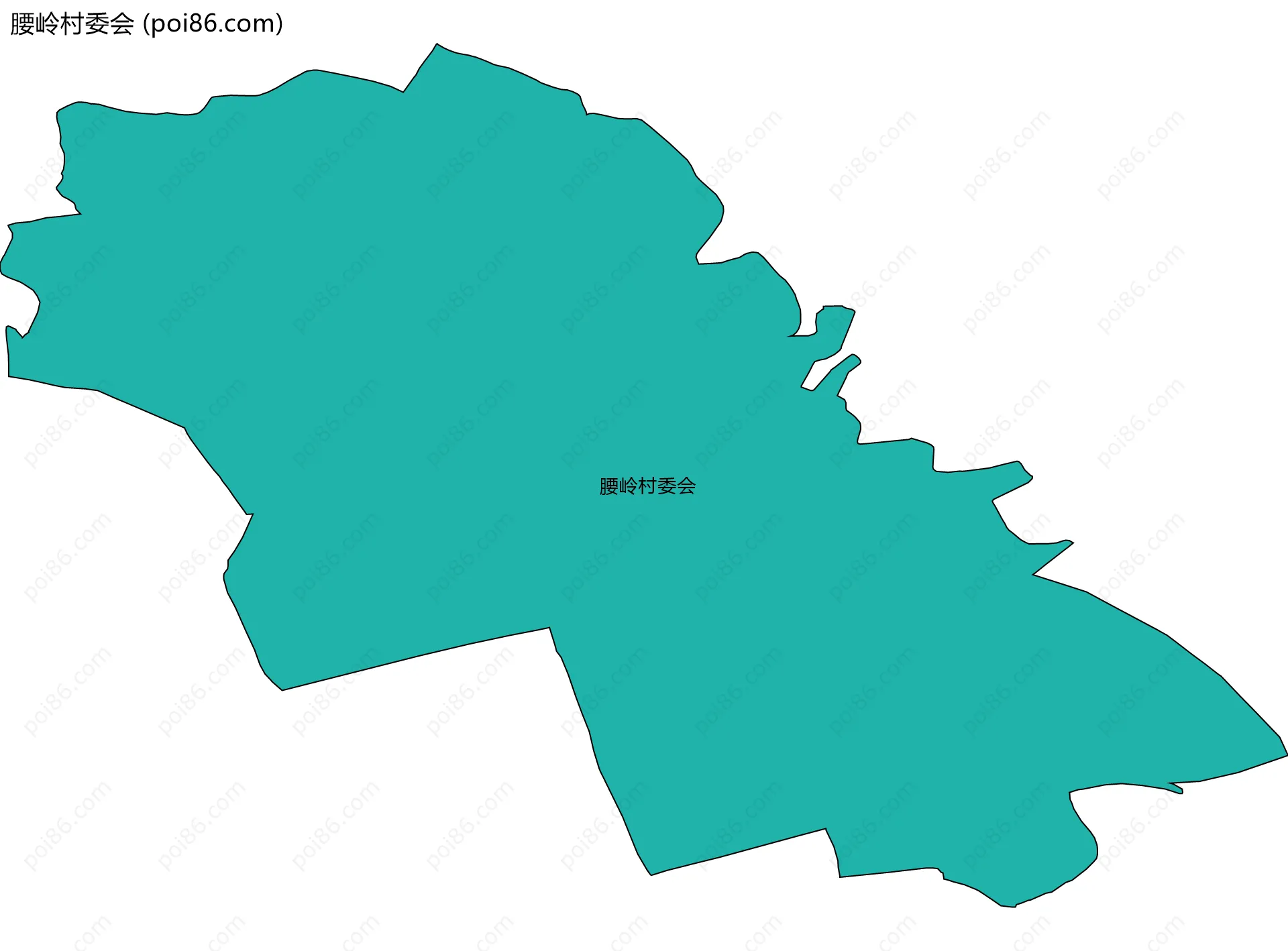 腰岭村委会边界地图