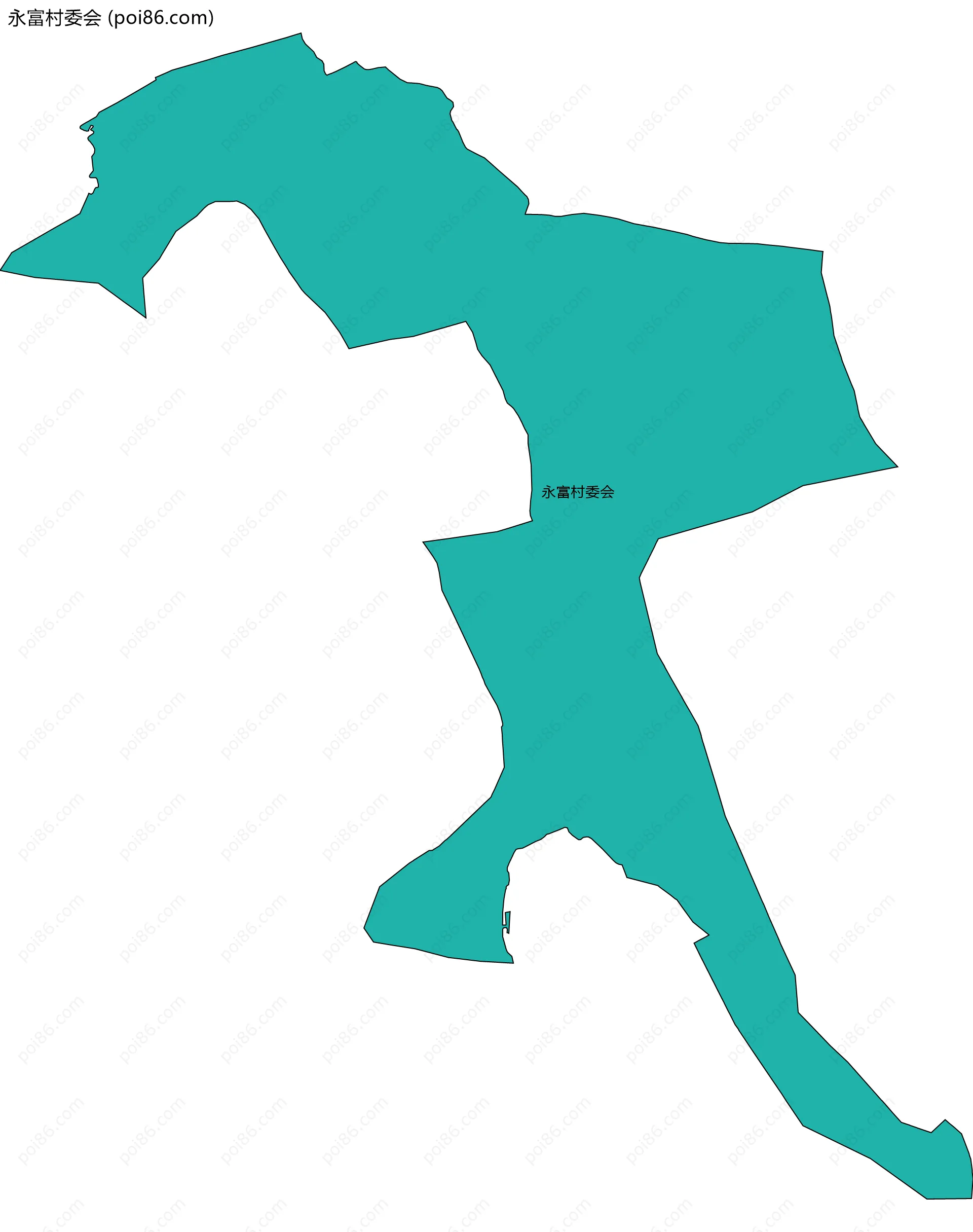 永富村委会边界地图