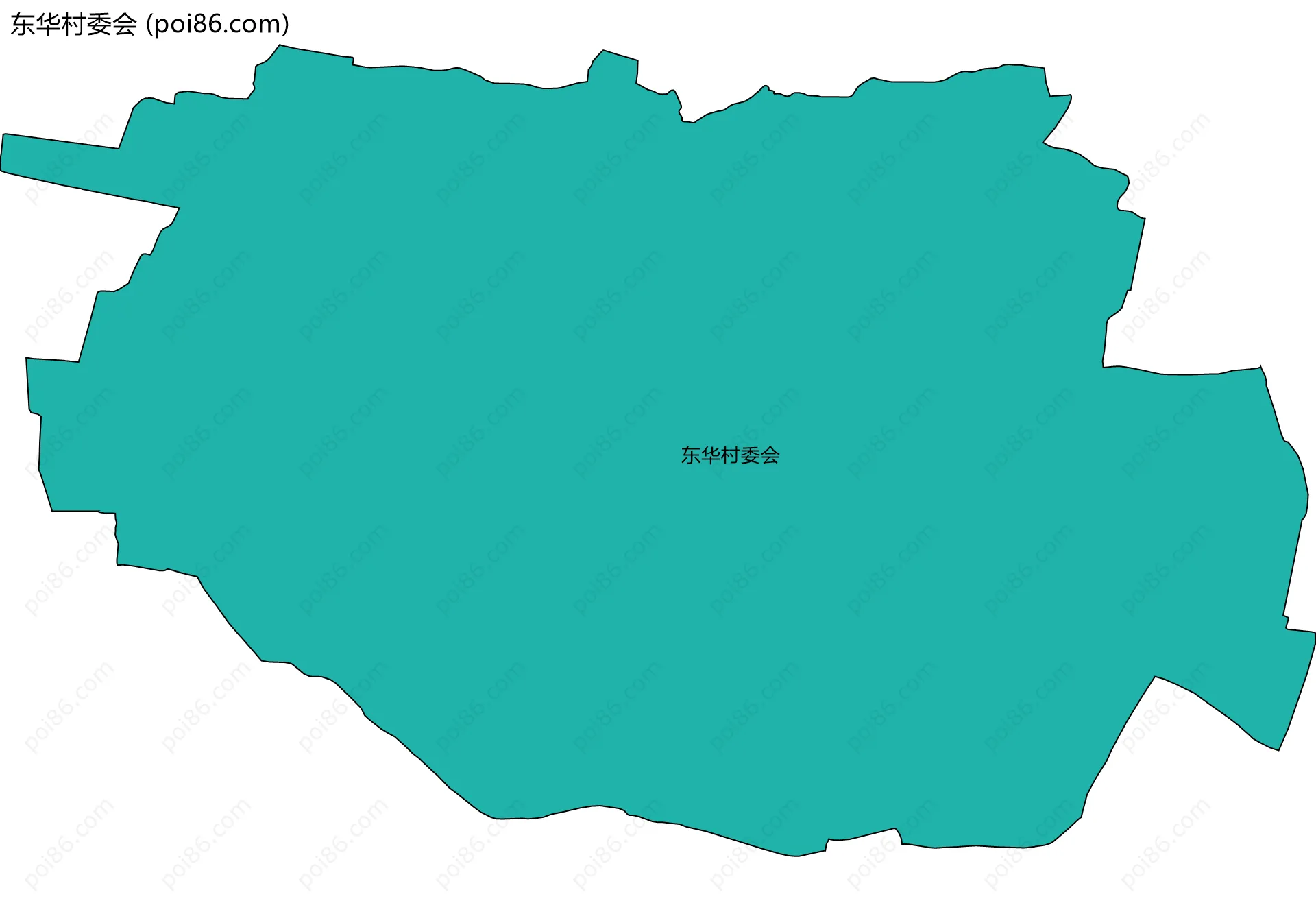 东华村委会边界地图