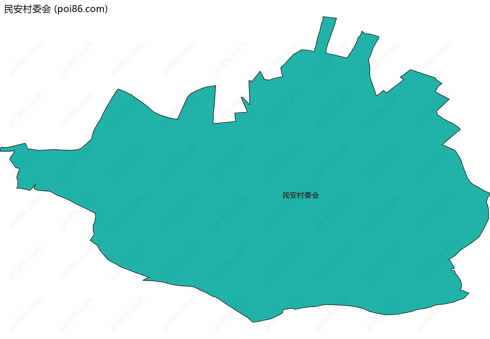 民安村委会边界地图