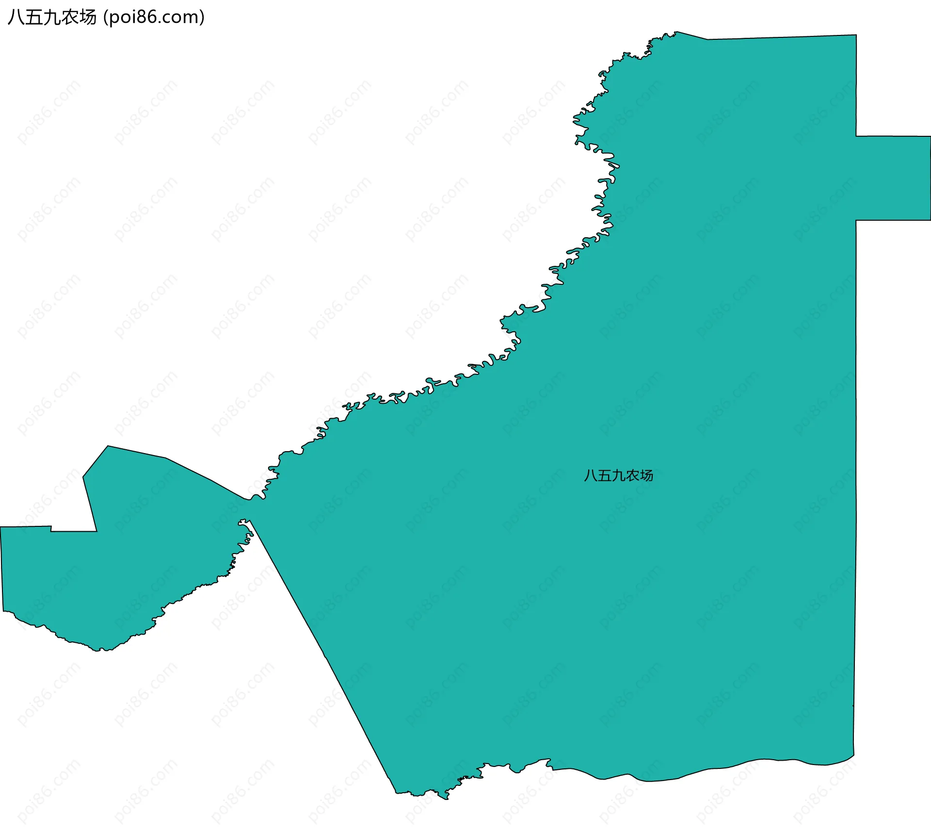 八五九农场边界地图