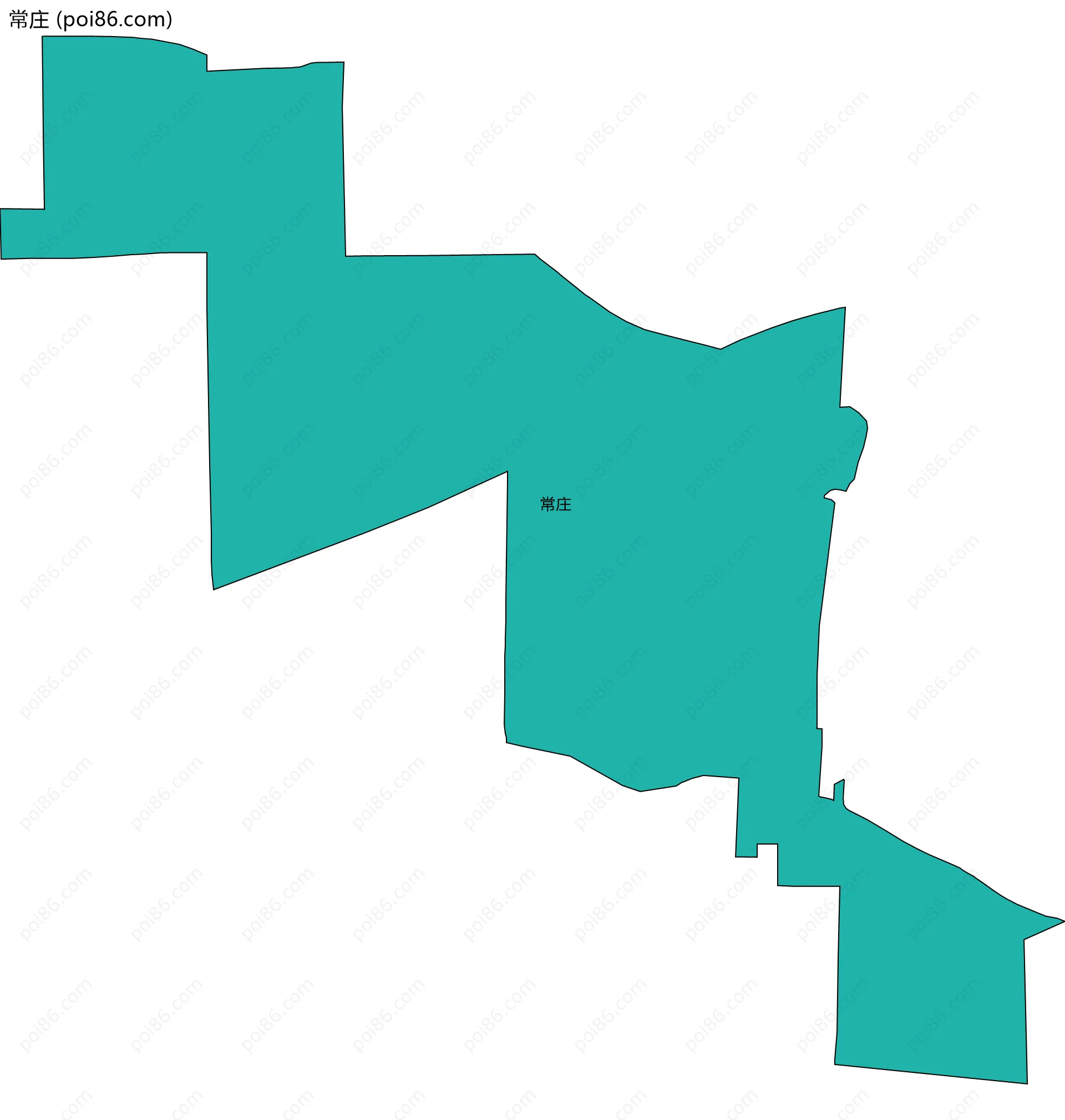 常庄边界地图