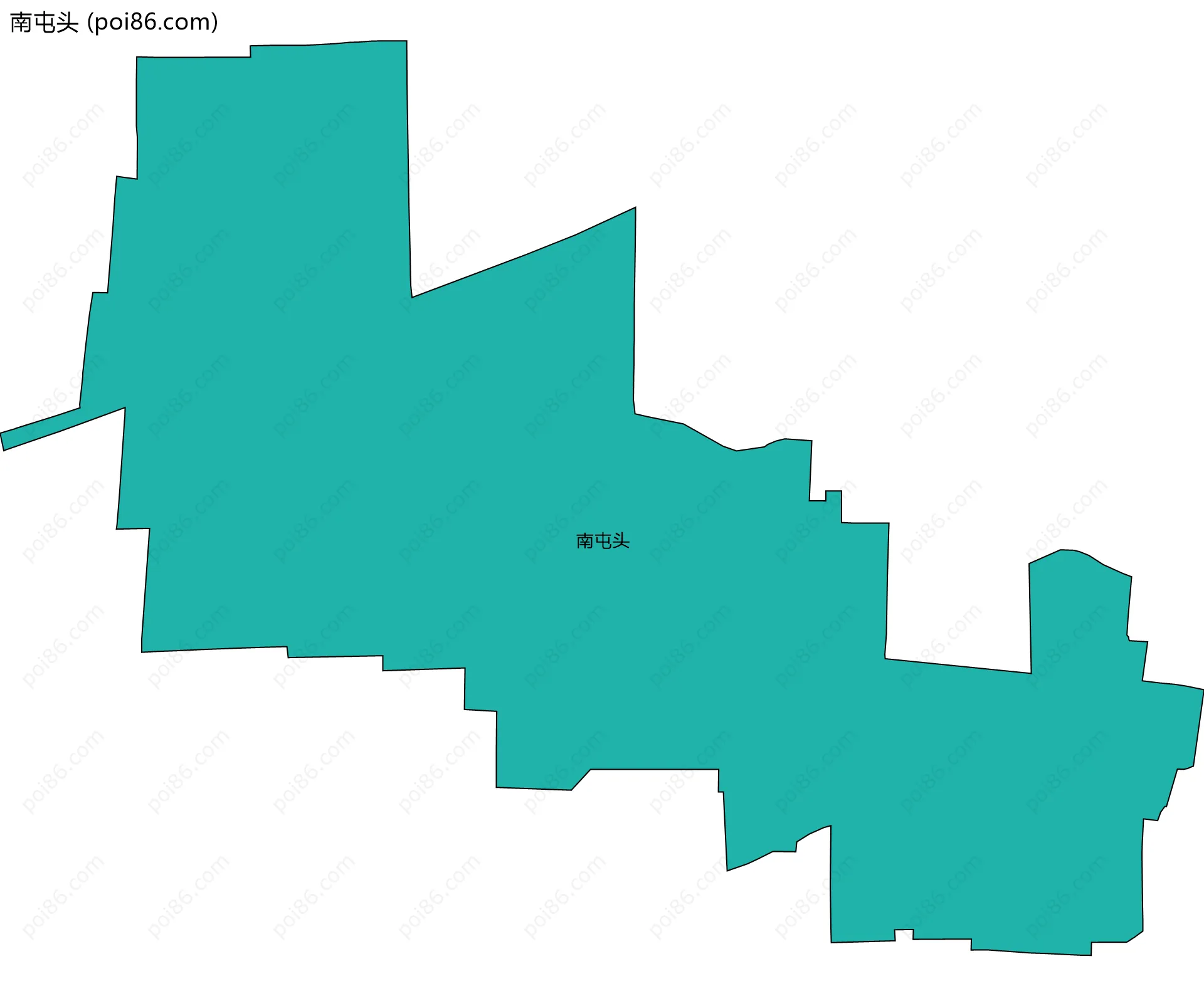 南屯头边界地图