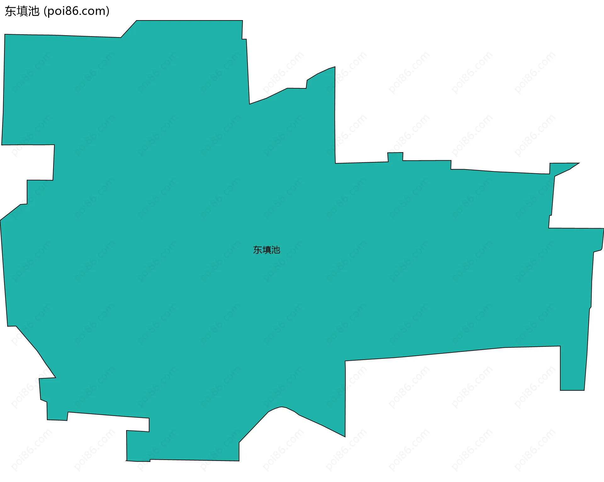 东填池边界地图