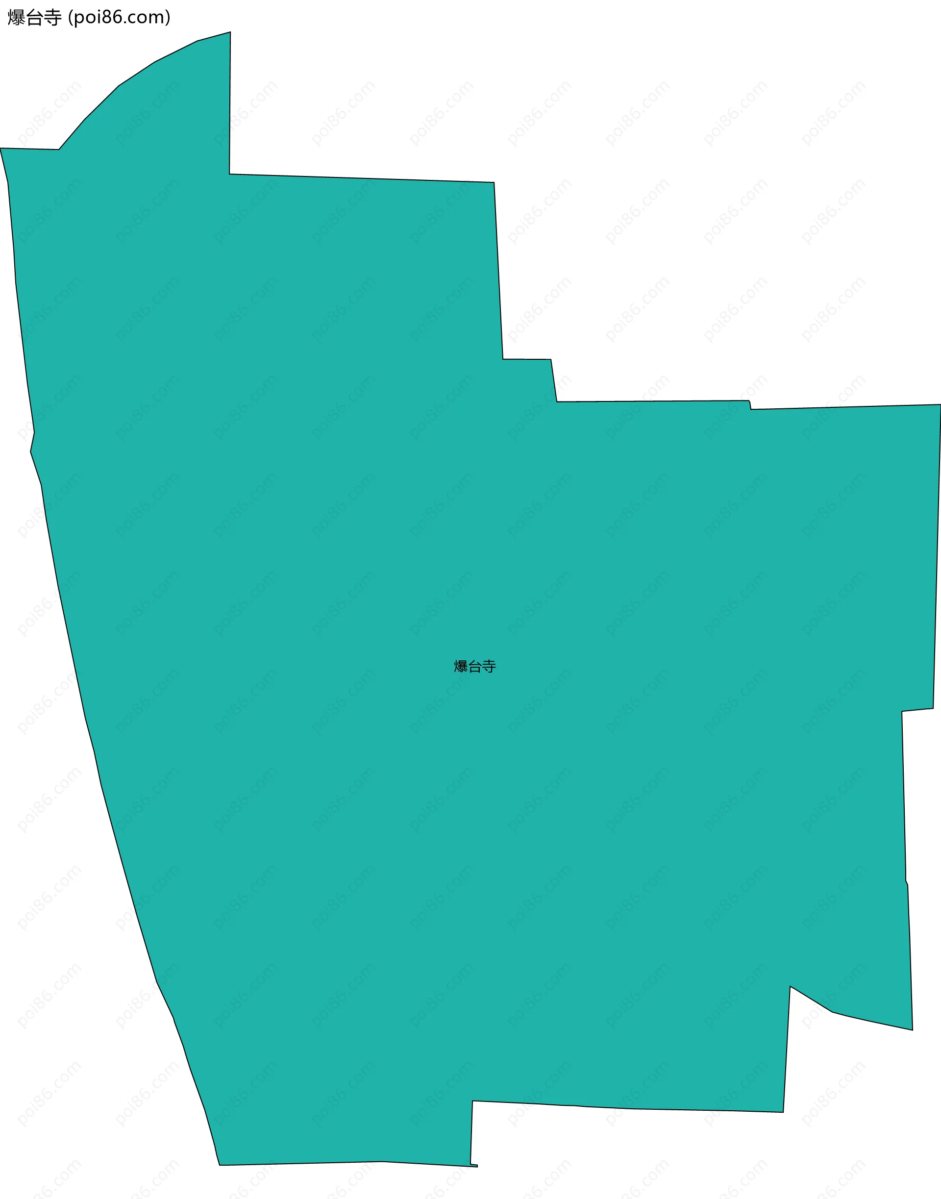 爆台寺边界地图
