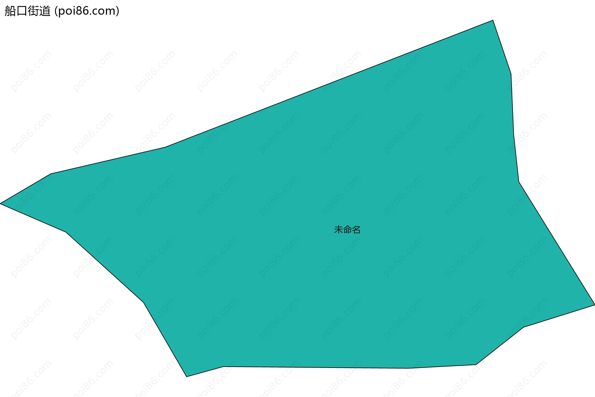 船口街道边界地图(五级行政区划)