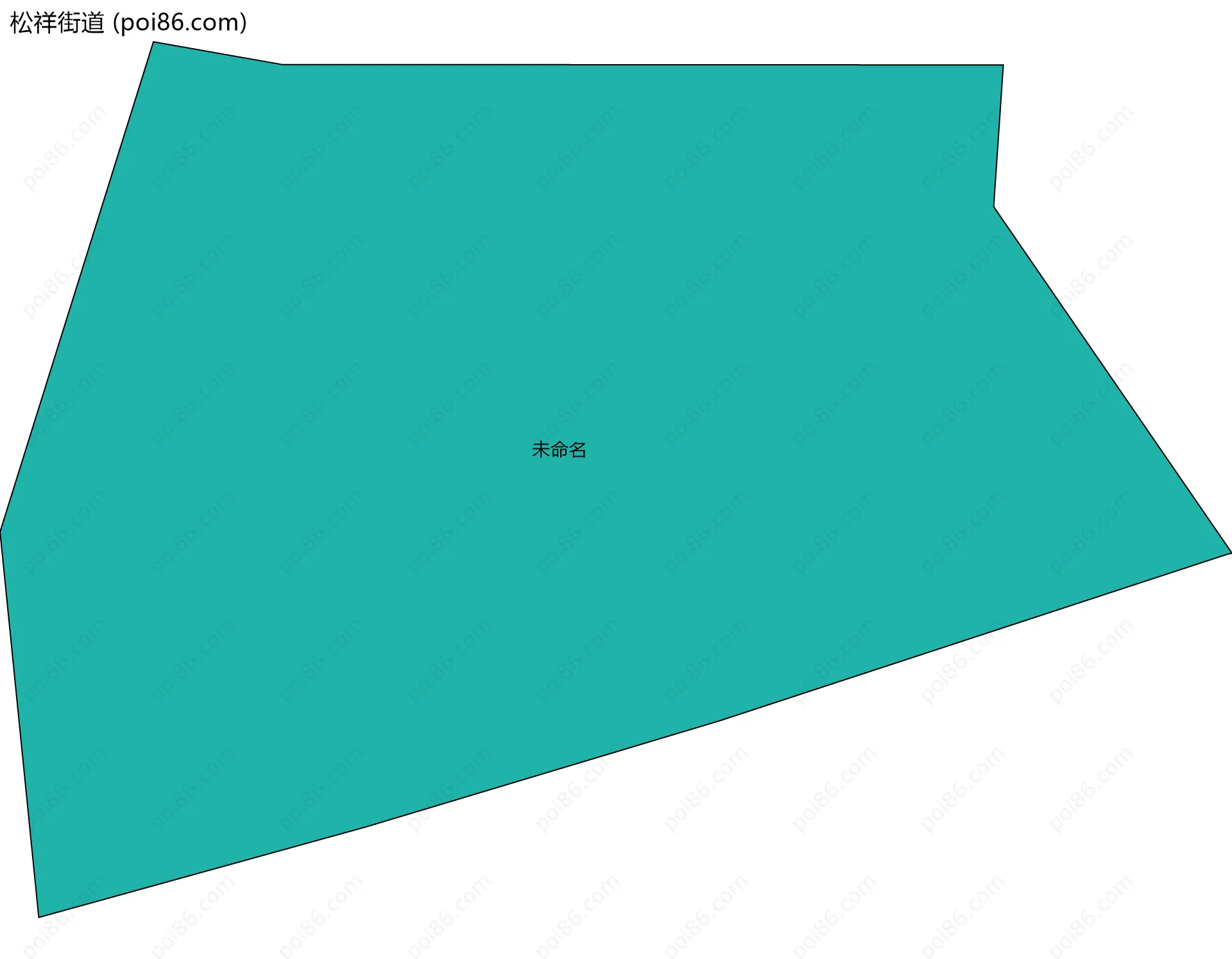 松祥街道边界地图(五级行政区划)