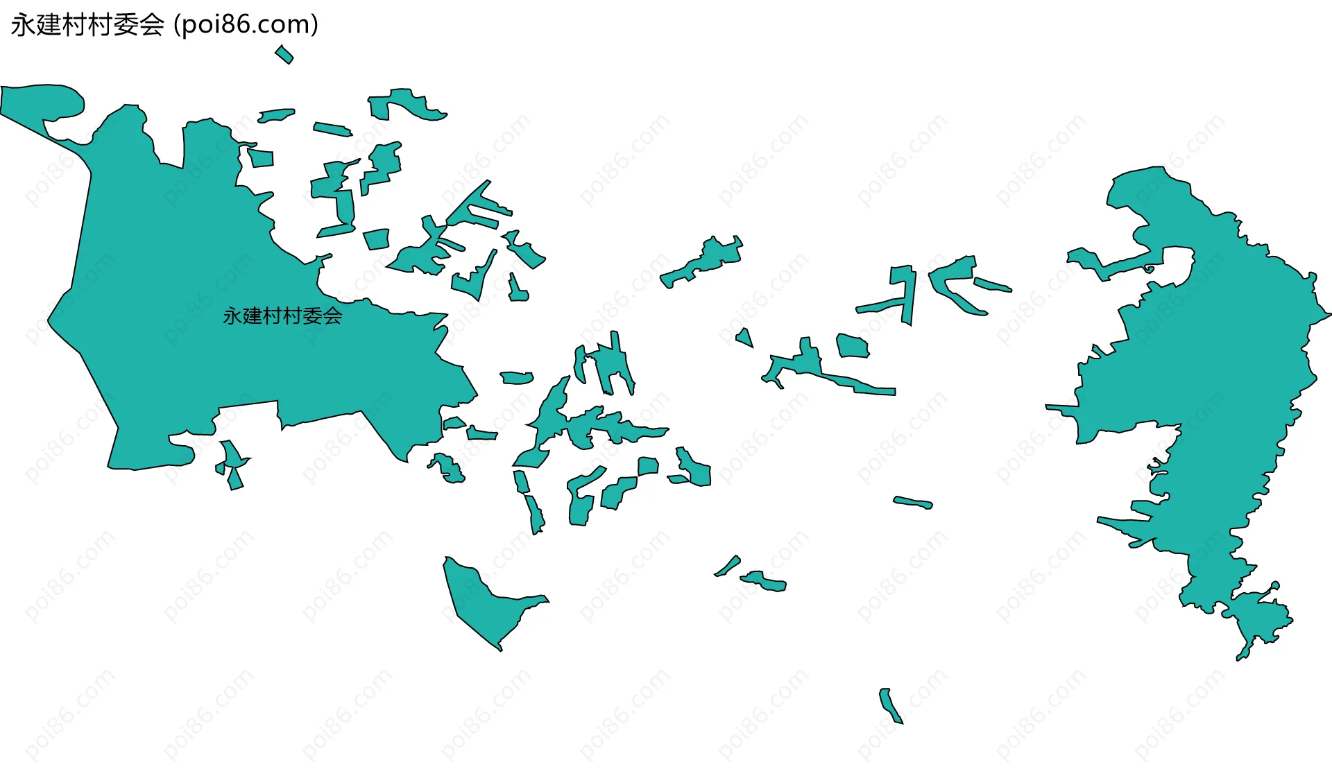 永建村村委会边界地图