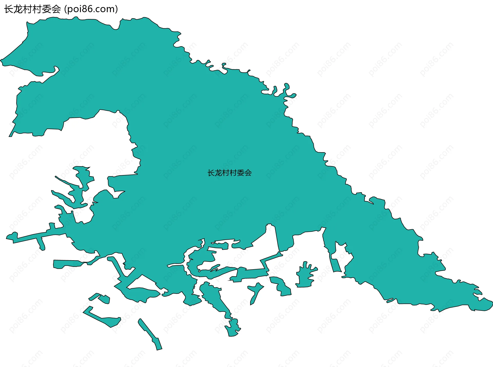 长龙村村委会边界地图