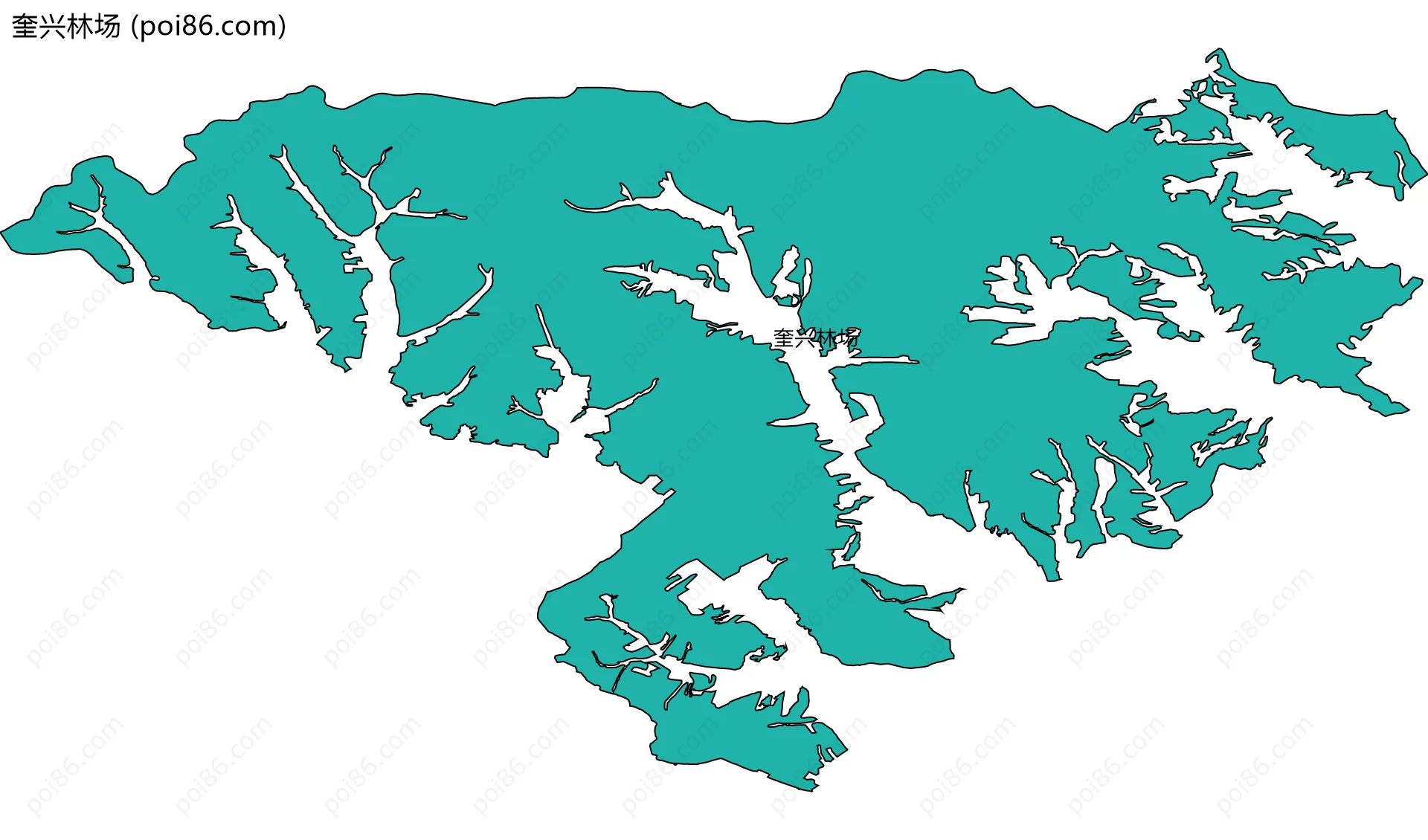 奎兴林场边界地图