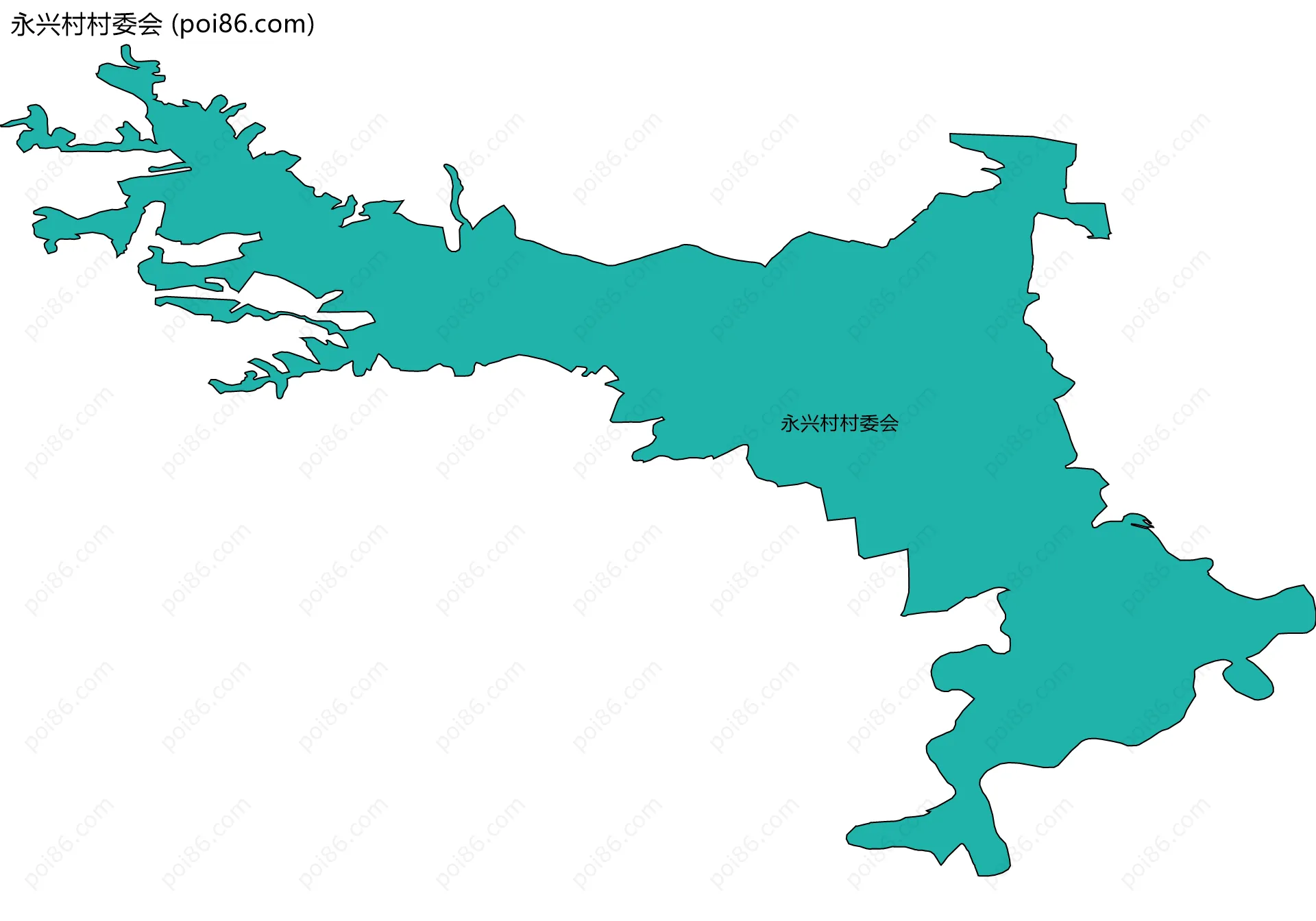永兴村村委会边界地图