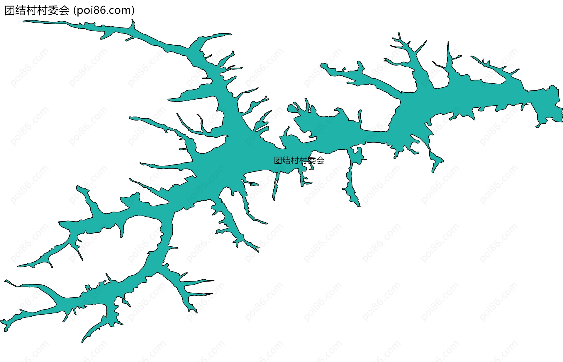 团结村村委会边界地图