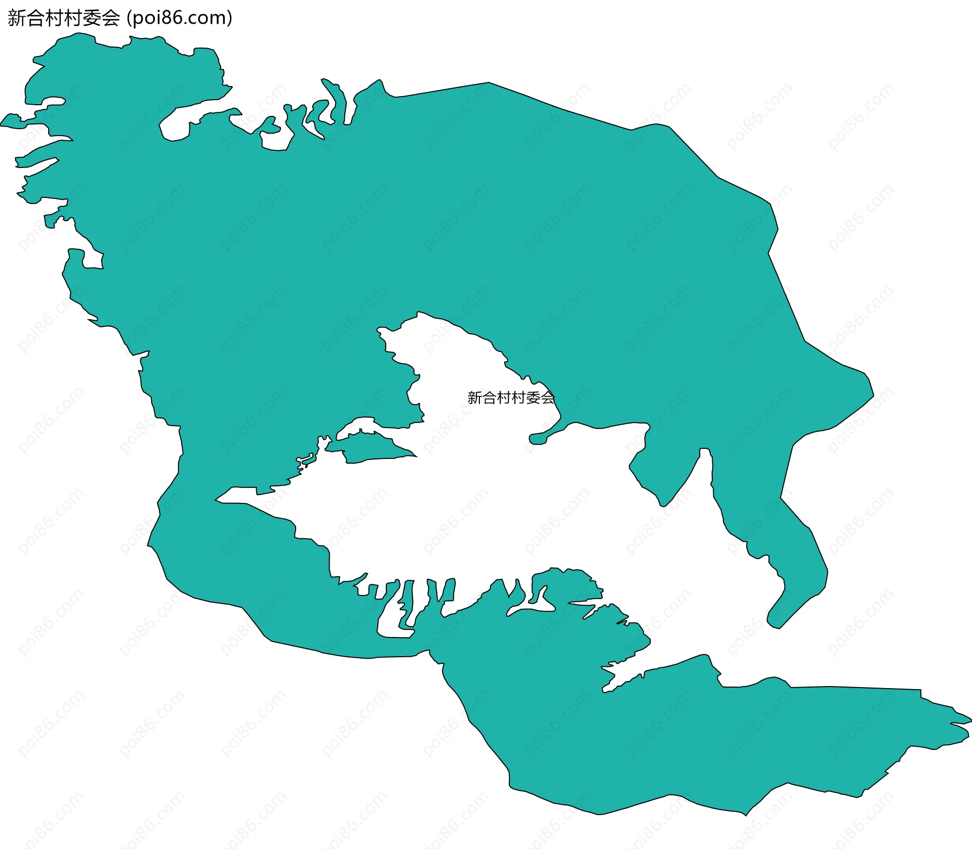 新合村村委会边界地图
