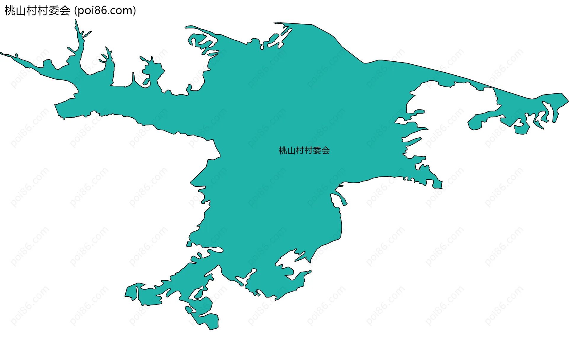 桃山村村委会边界地图