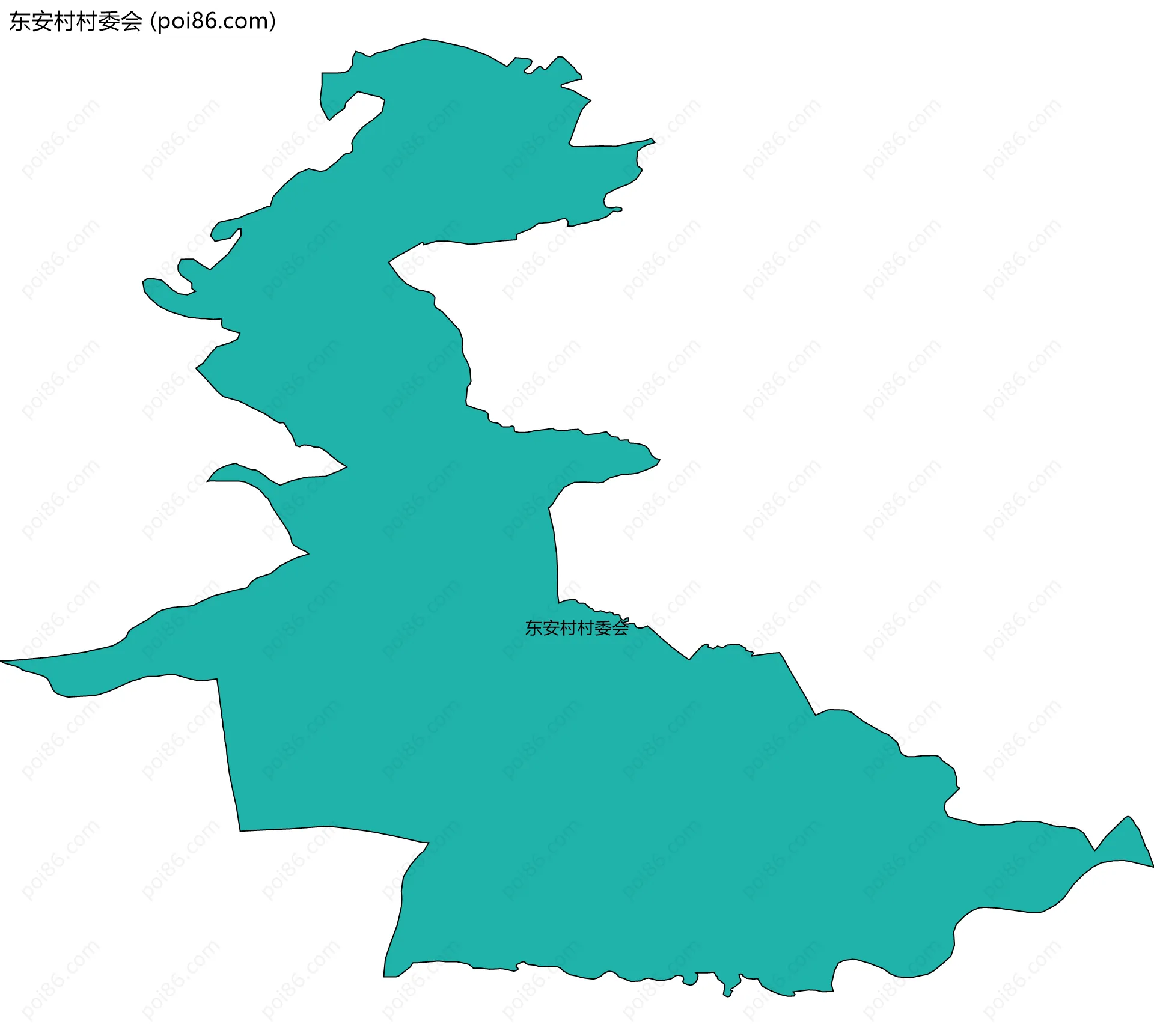 东安村村委会边界地图