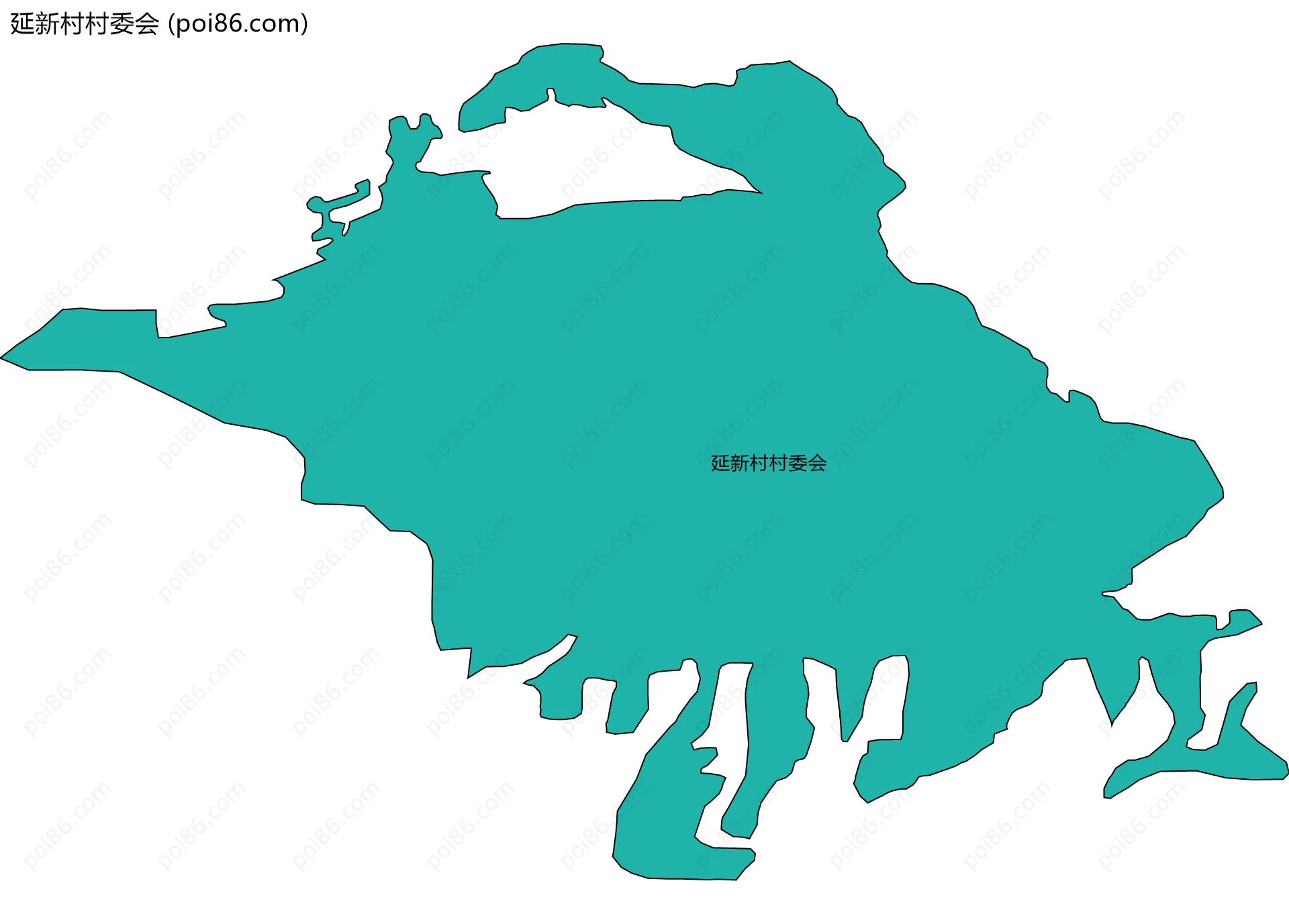 延新村村委会边界地图
