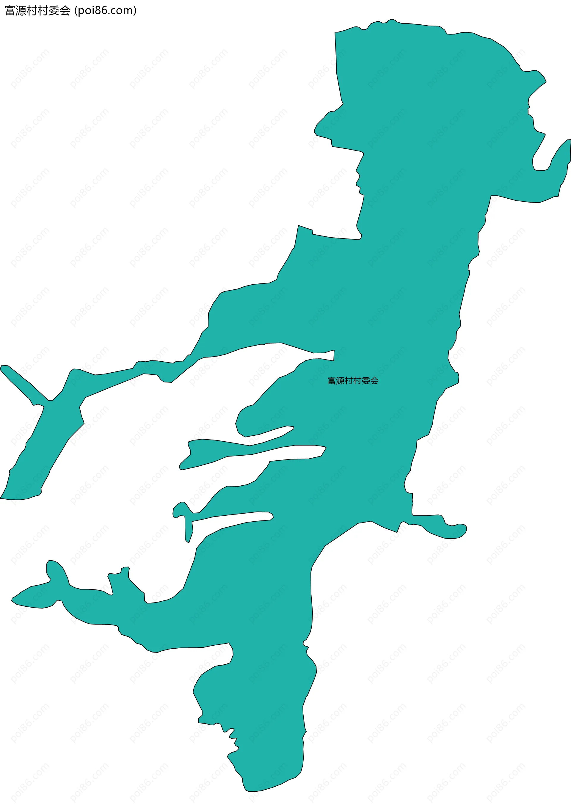 富源村村委会边界地图