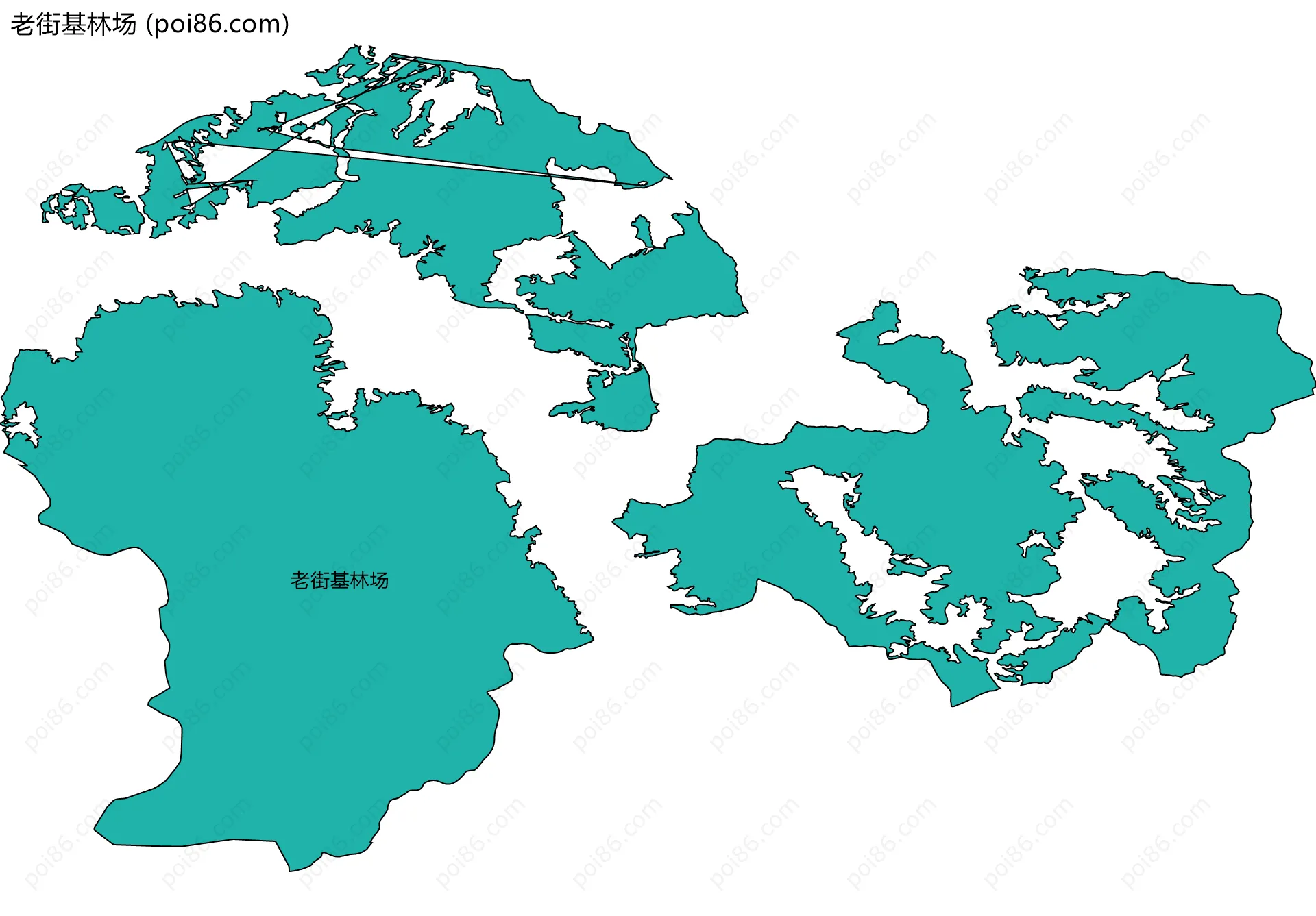 老街基林场边界地图