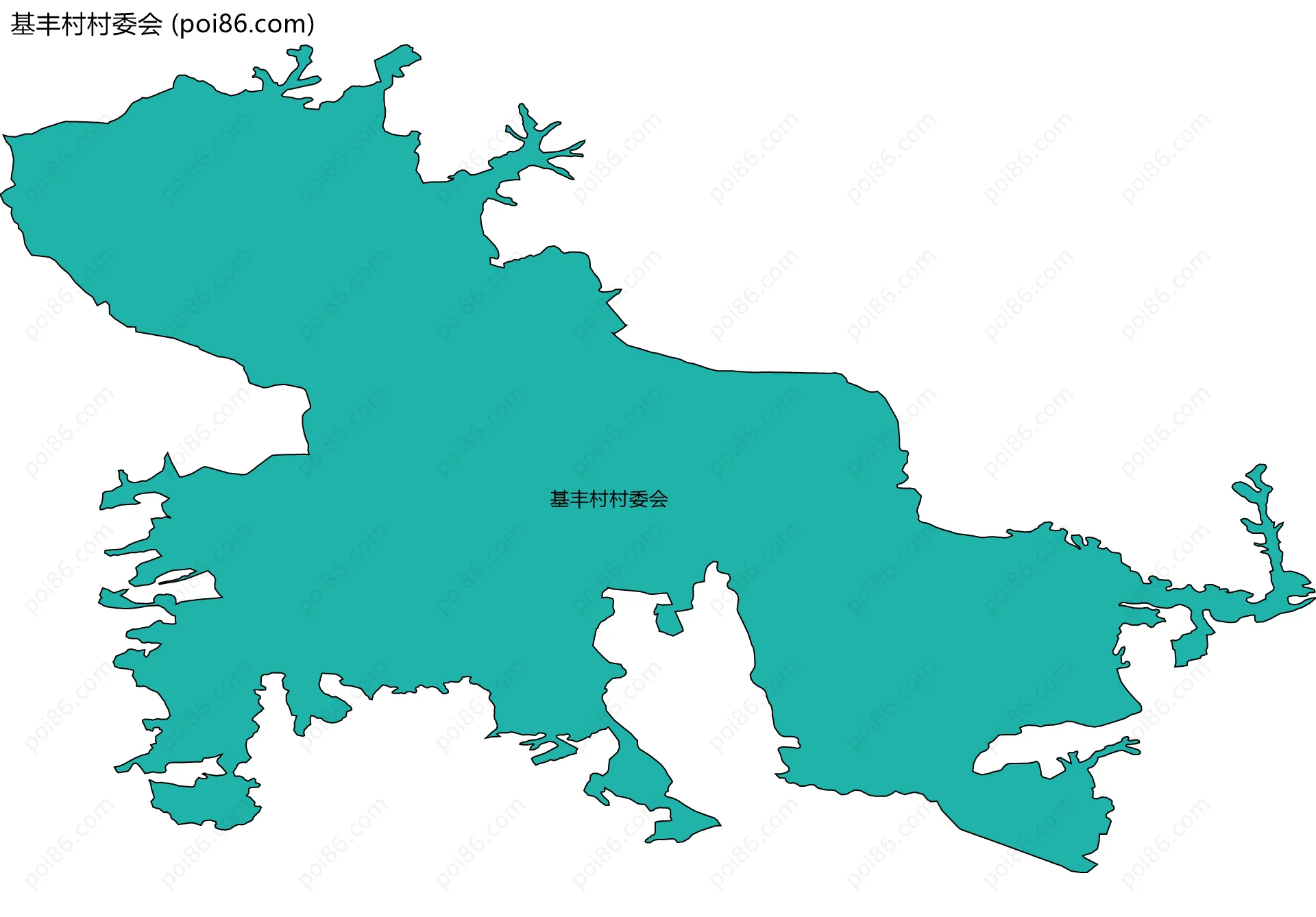 基丰村村委会边界地图