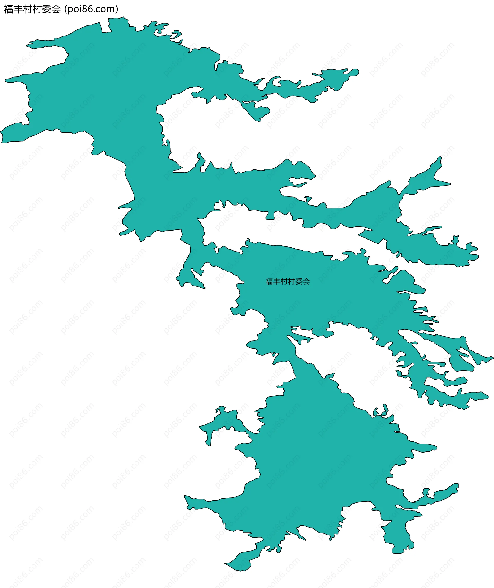 福丰村村委会边界地图
