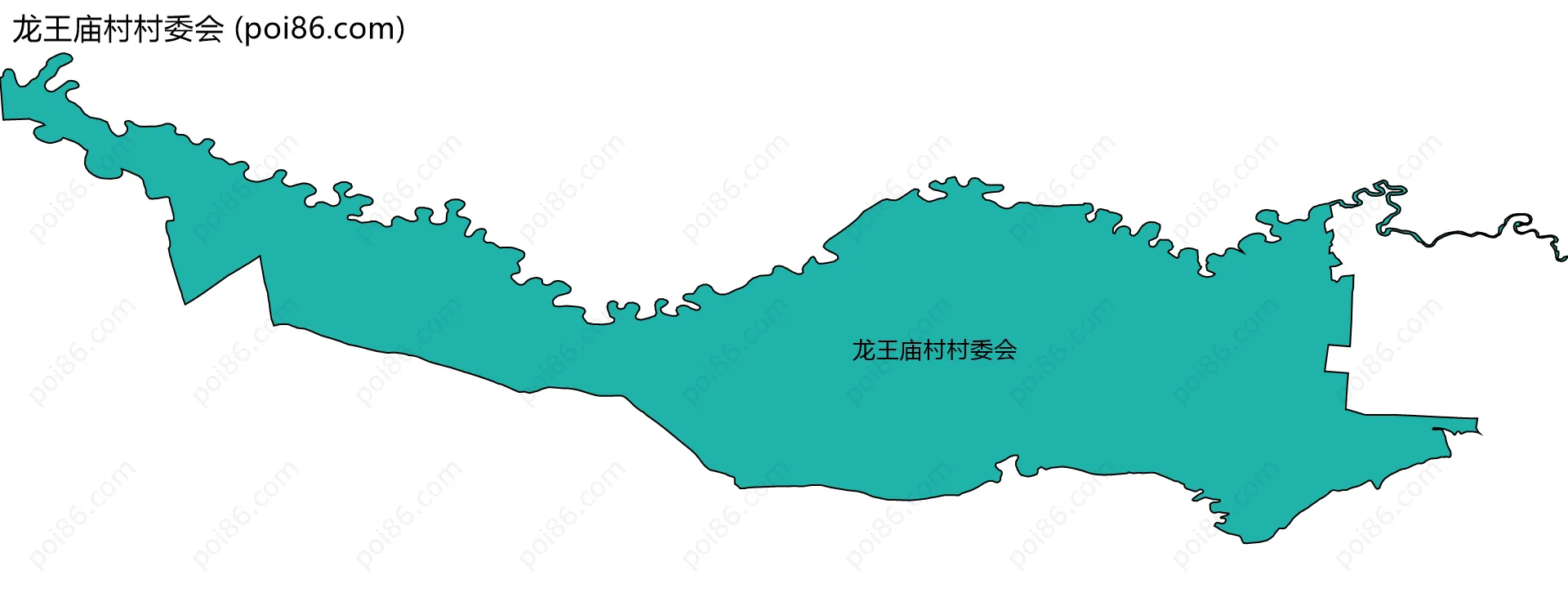 龙王庙村村委会边界地图
