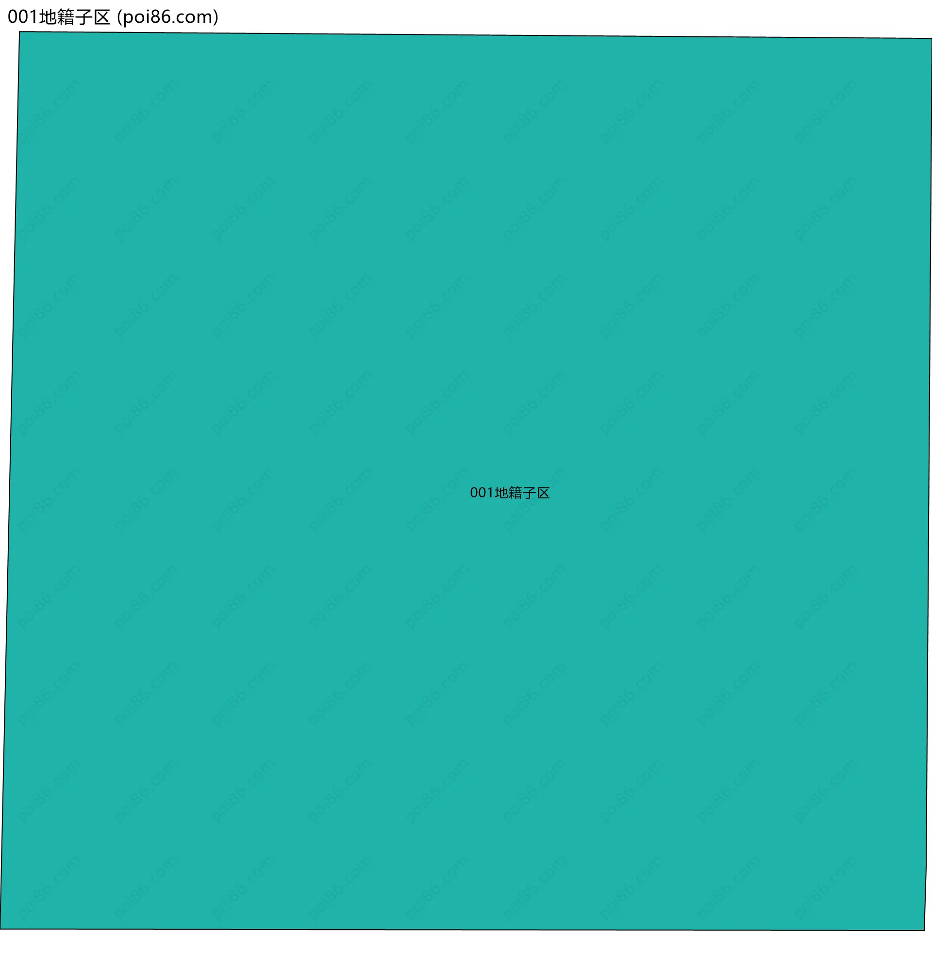 001地籍子区边界地图