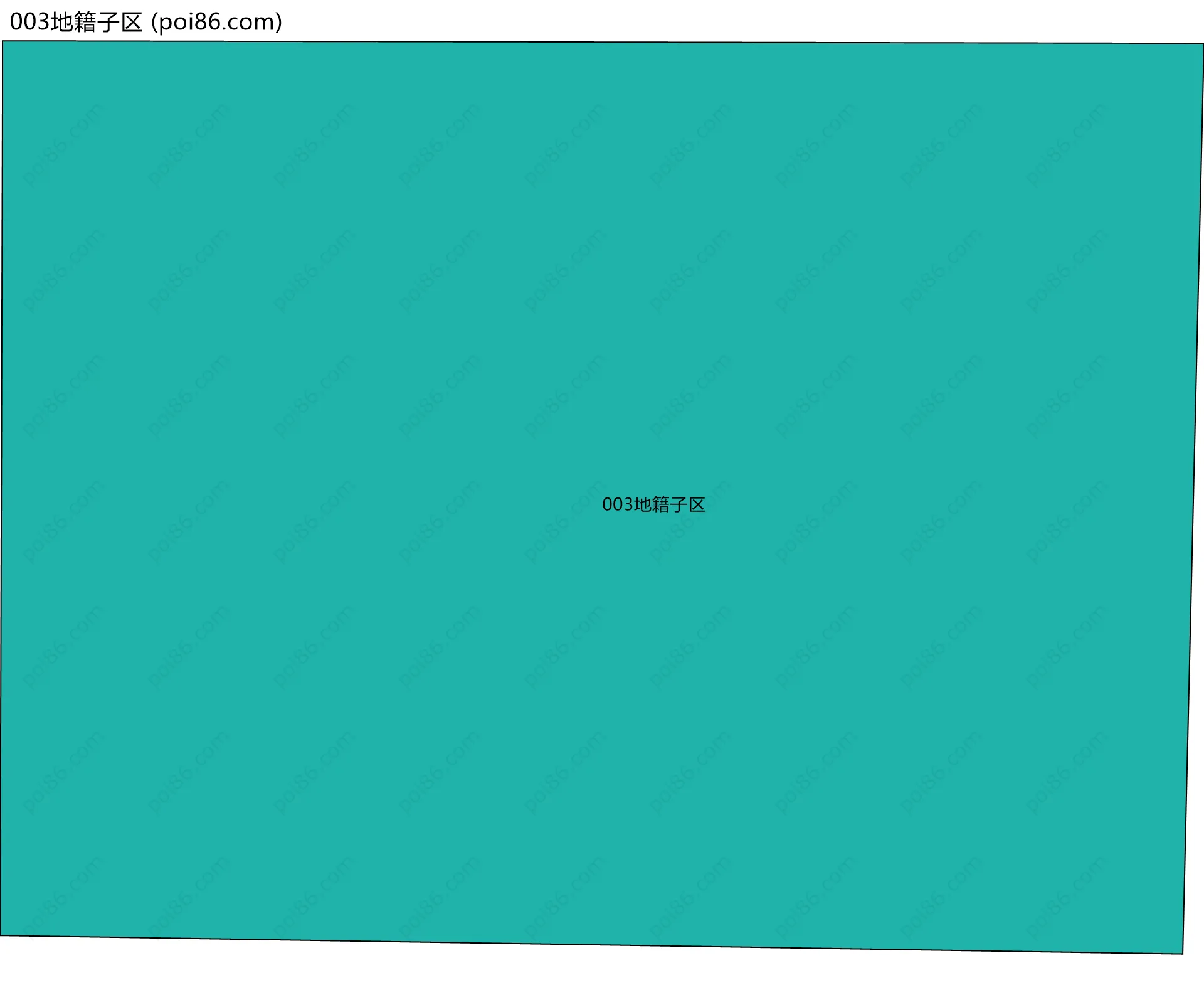 003地籍子区边界地图