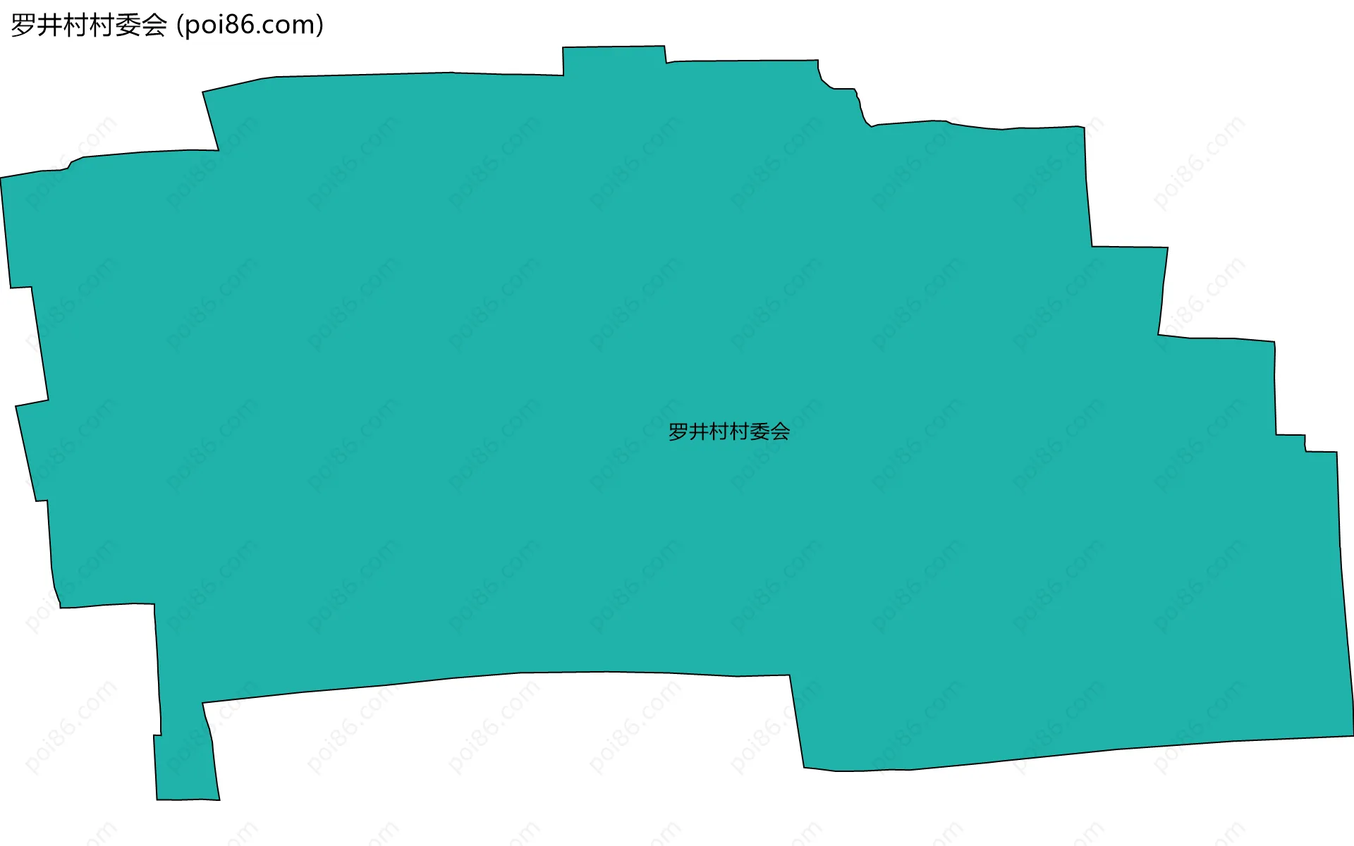 罗井村村委会边界地图