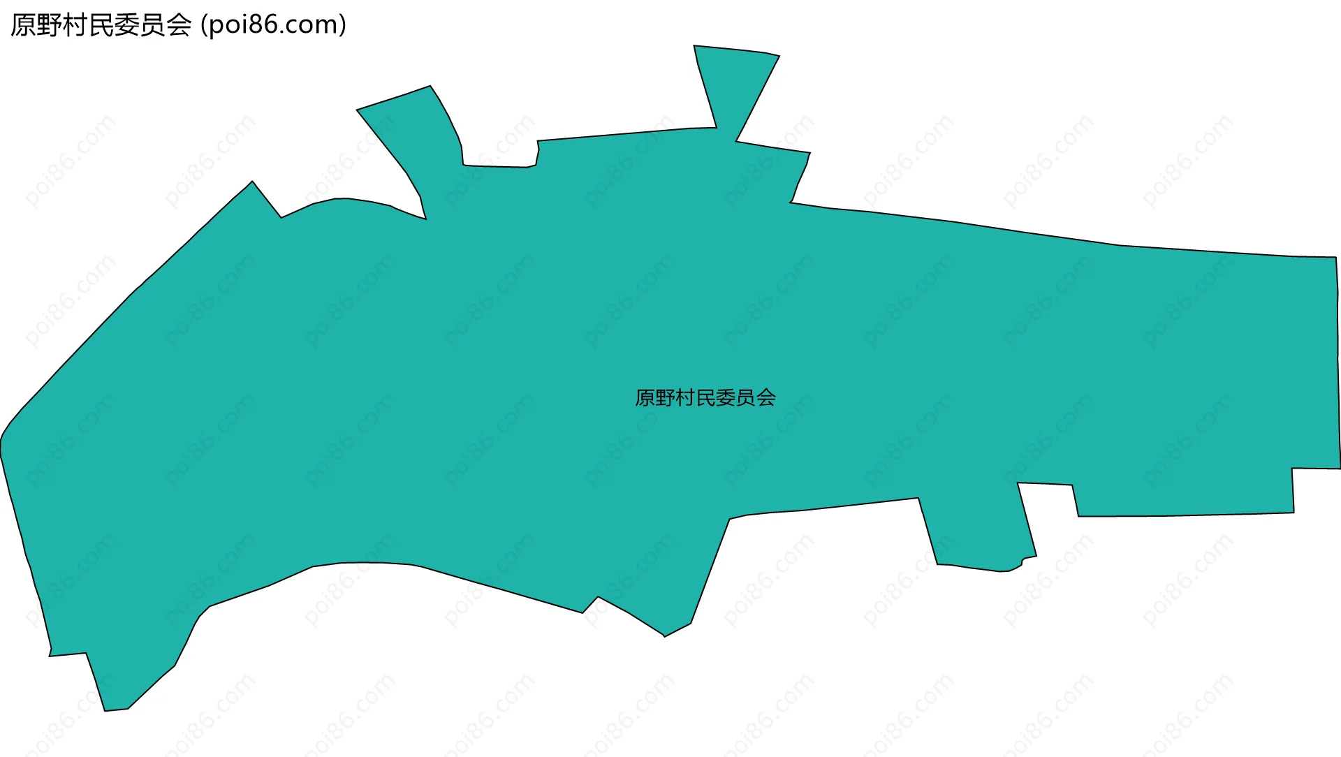 原野村民委员会边界地图