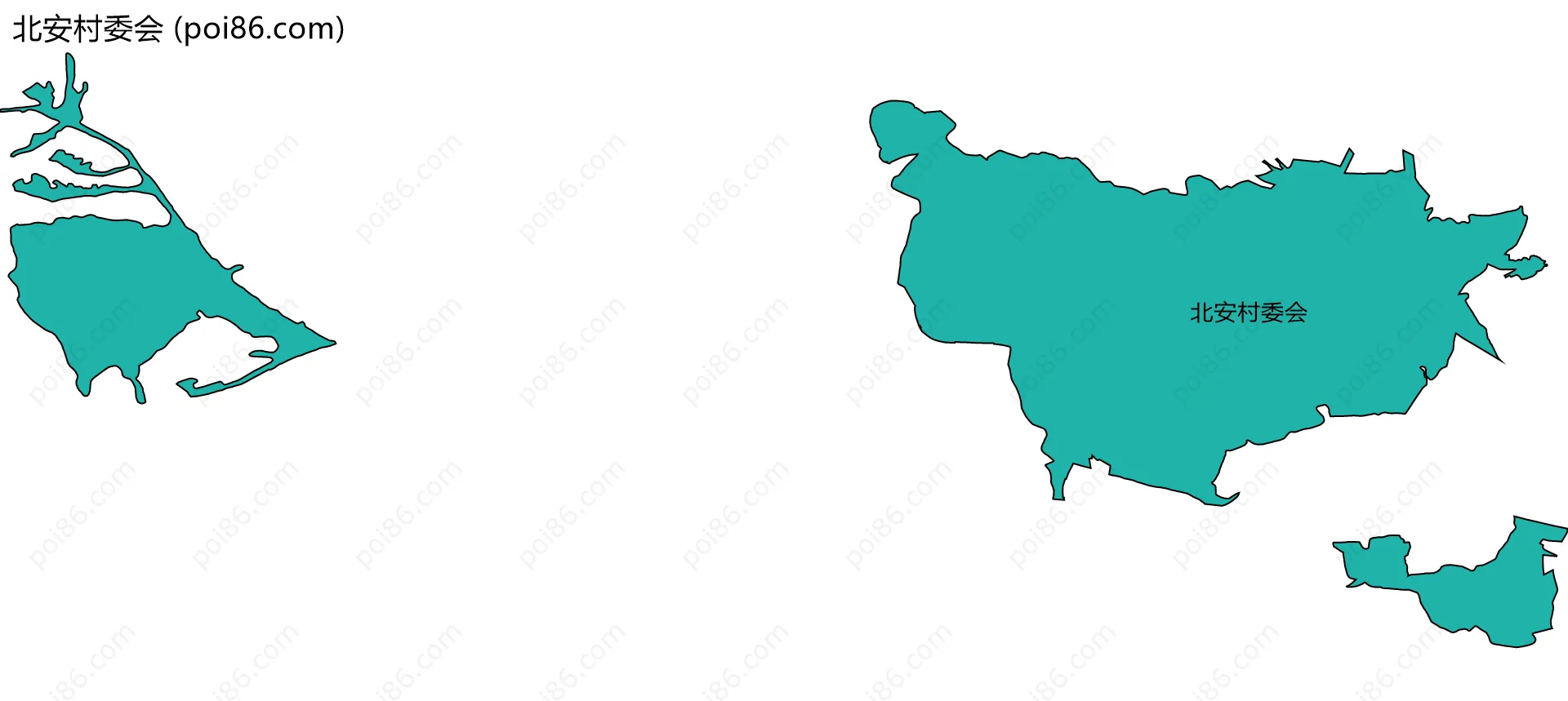 北安村委会边界地图